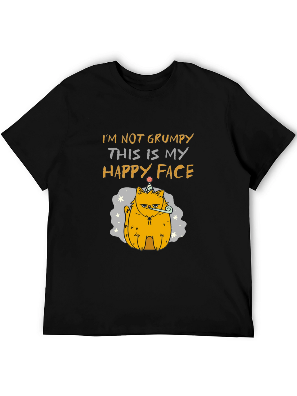 Grumpy Cat T-Shirt - Happy Face Design
