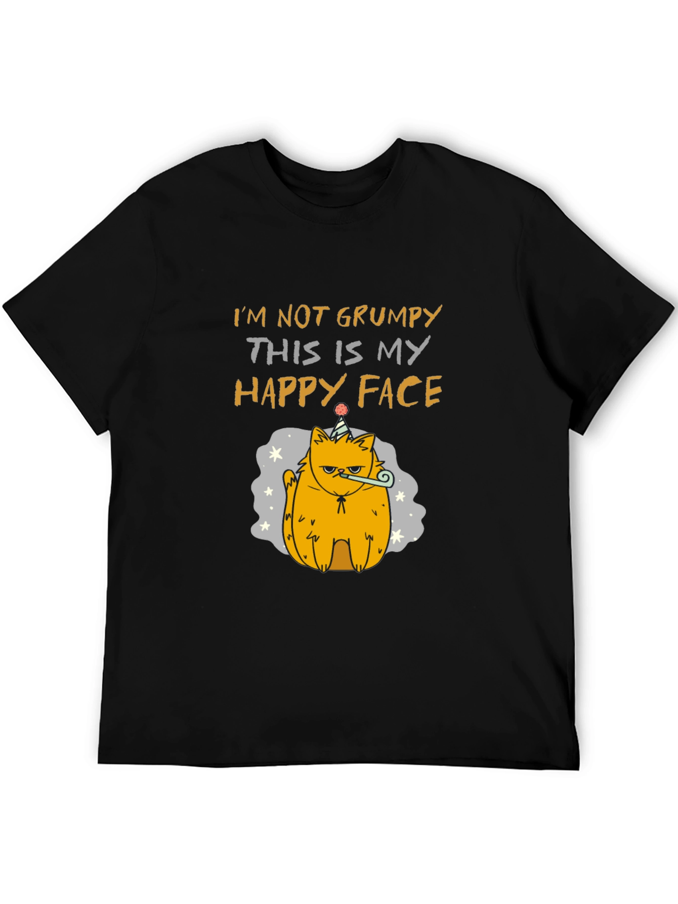 Grumpy Cat T-Shirt - Happy Face Design