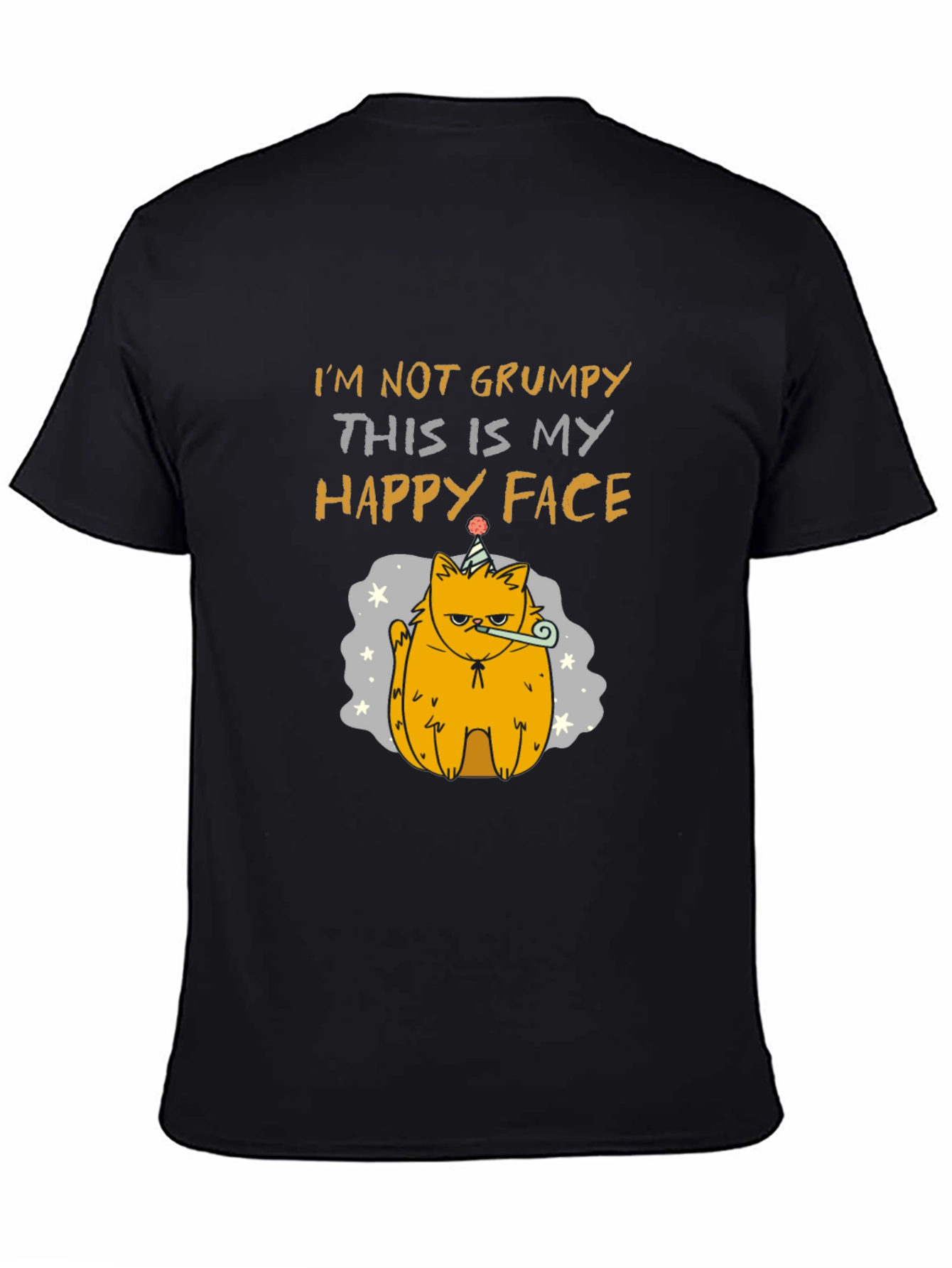 Grumpy Cat T-Shirt - Happy Face Design
