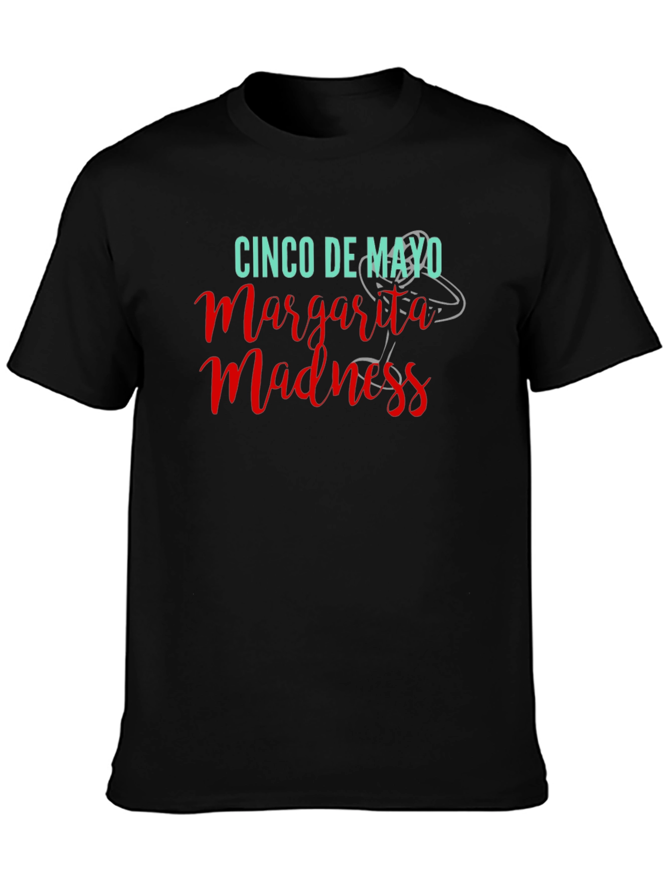 Cinco De Mayo Margarita Madness Black T-Shirt