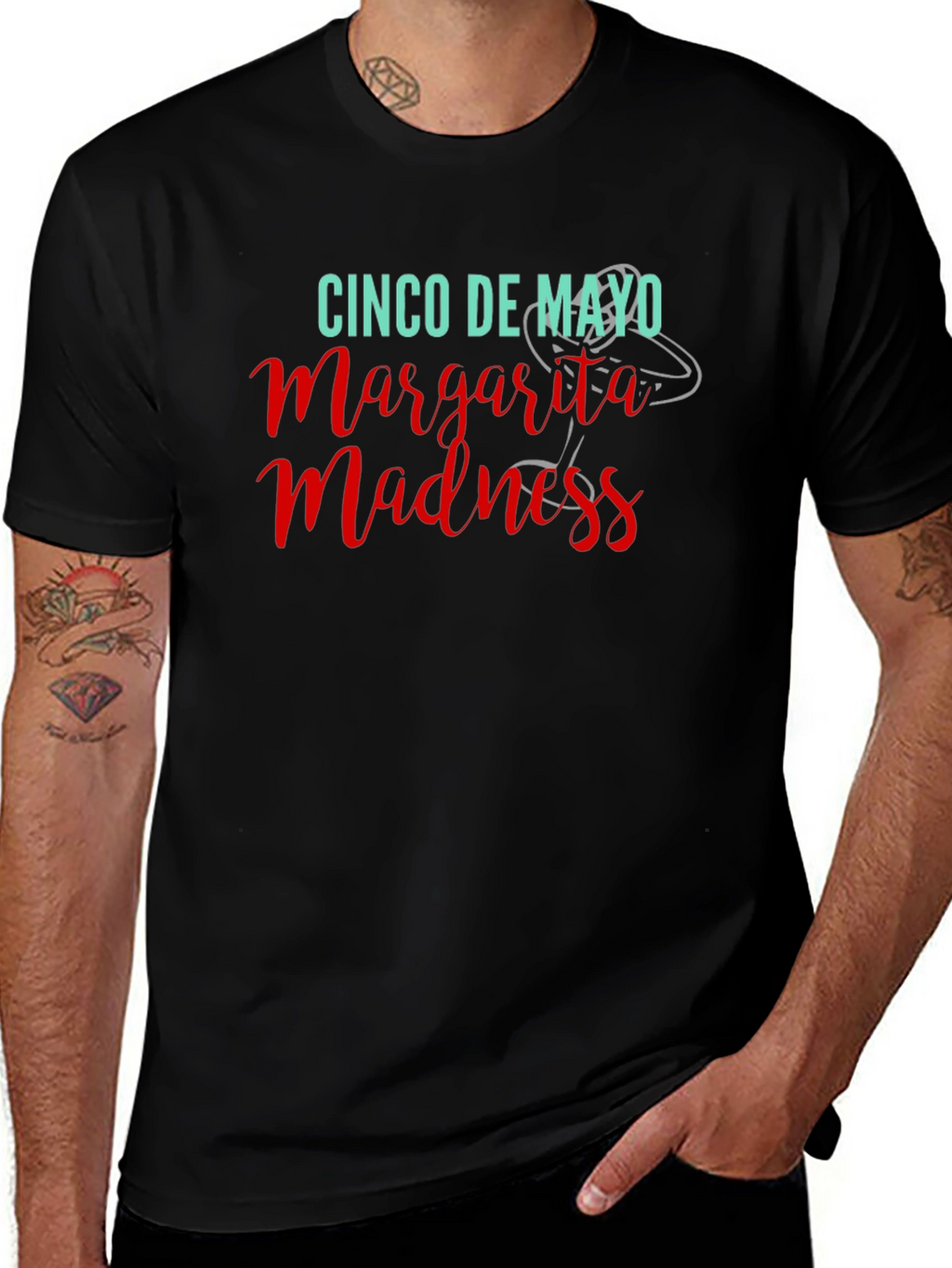 Cinco De Mayo Margarita Madness Black T-Shirt