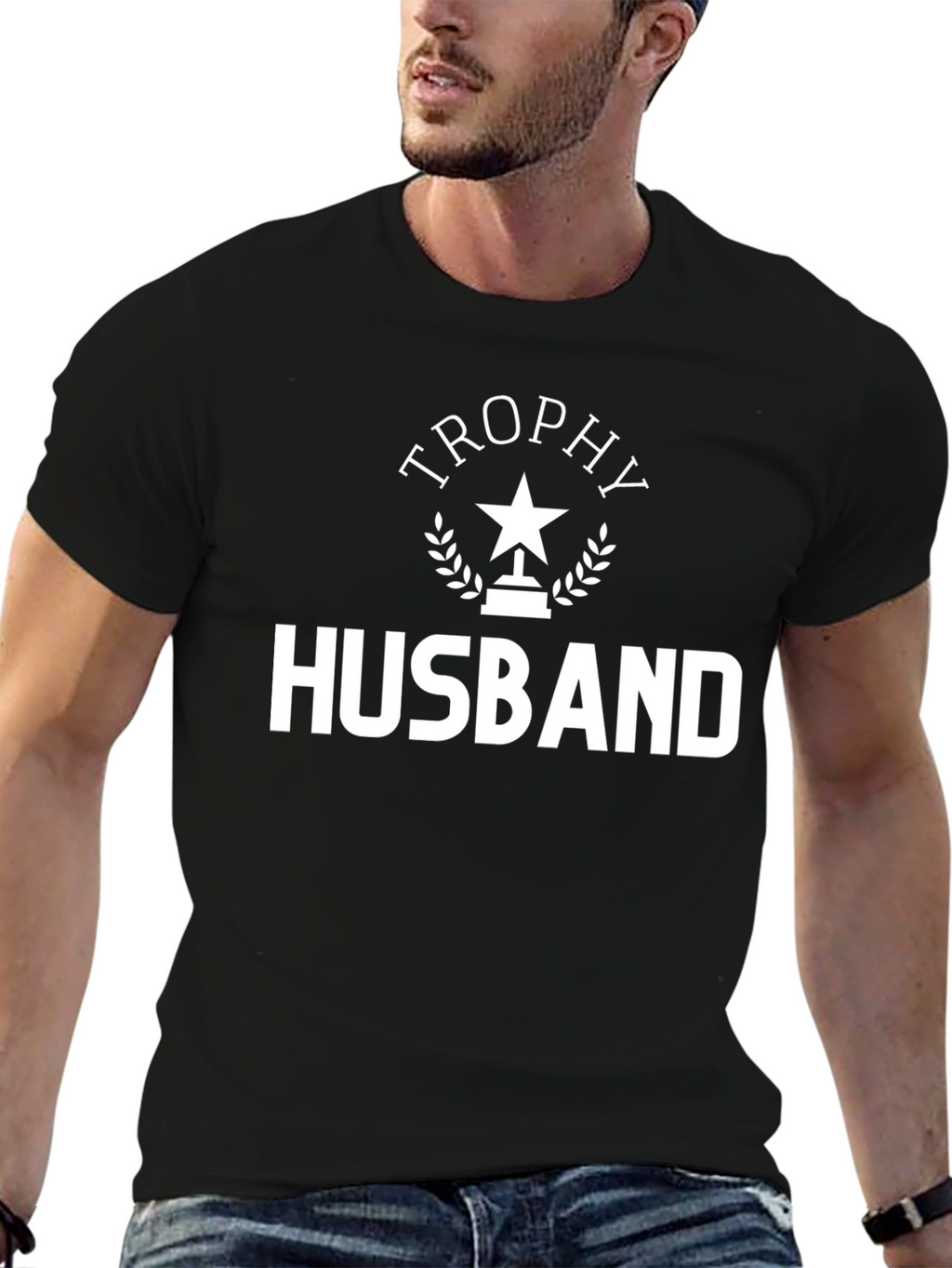 Trophy Husband Graphic Tee - Stylish Mens T-Shirt