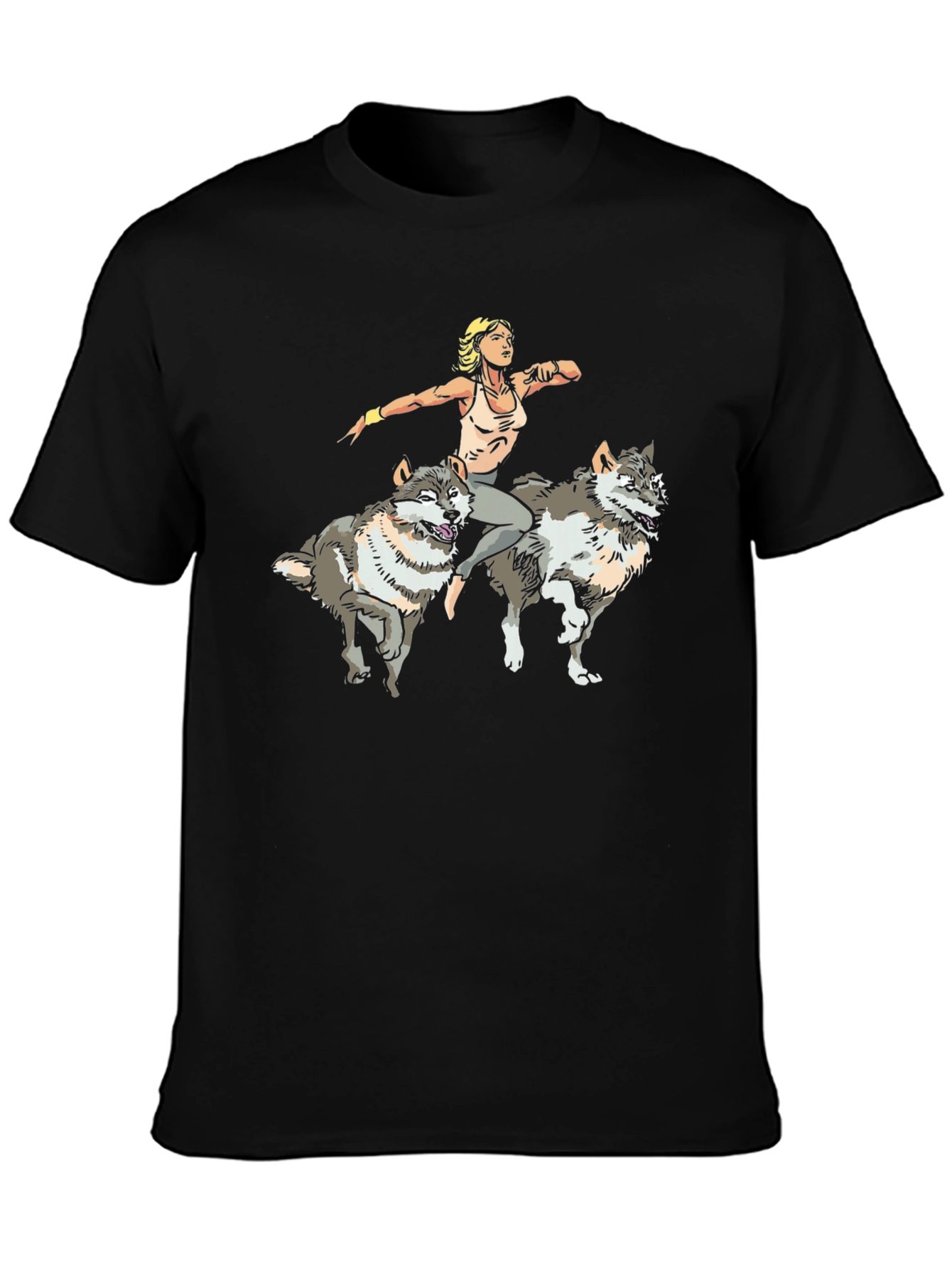 Wolf Rider Graphic T-Shirt - Unisex Design