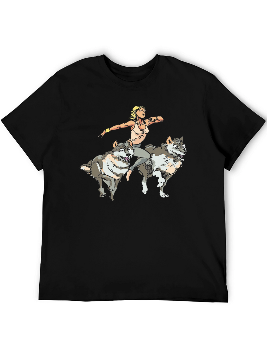 Wolf Rider Graphic T-Shirt - Unisex Design