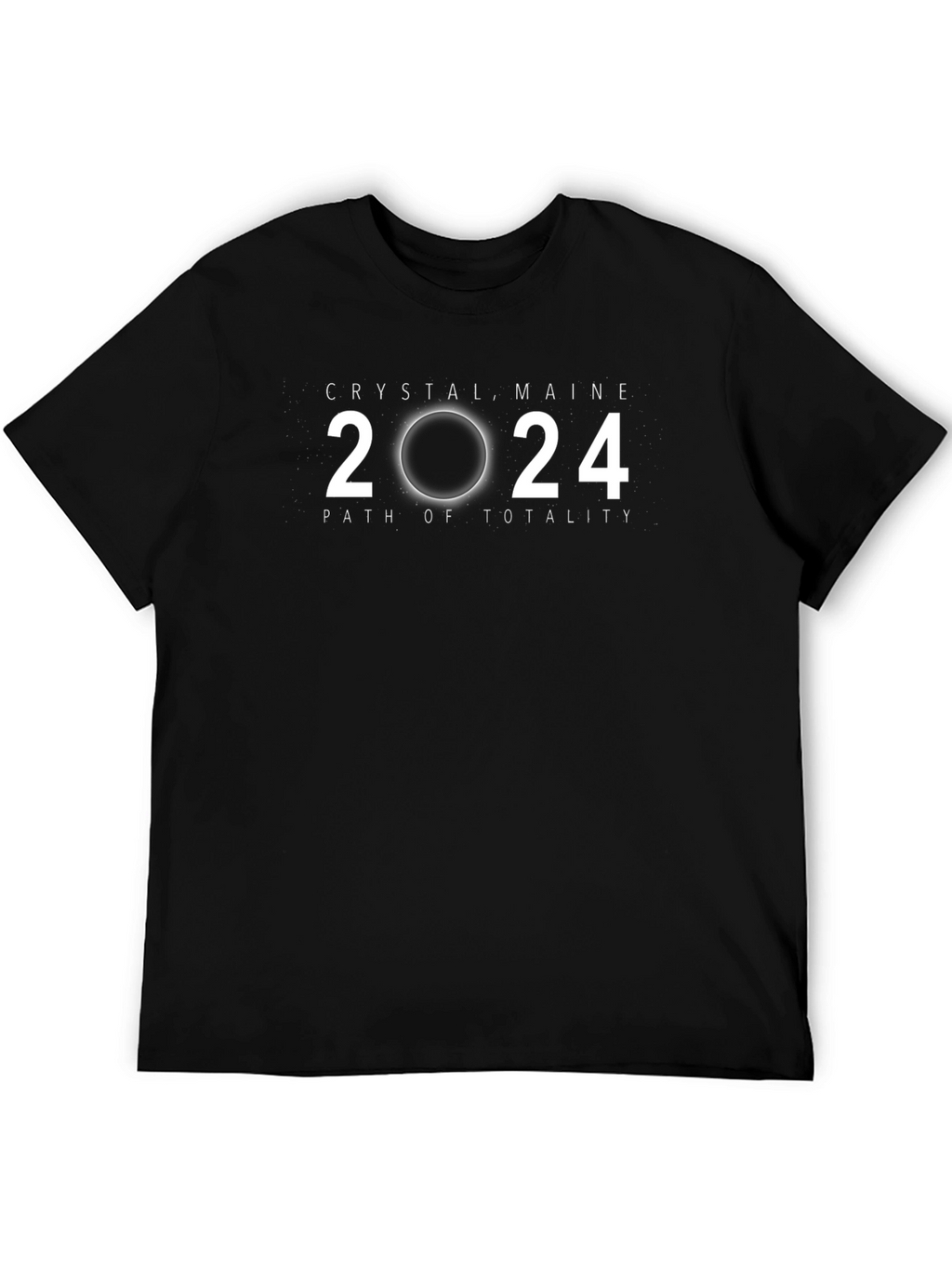 Crystal Maine 2024 Eclipse Path of Totality T-Shirt