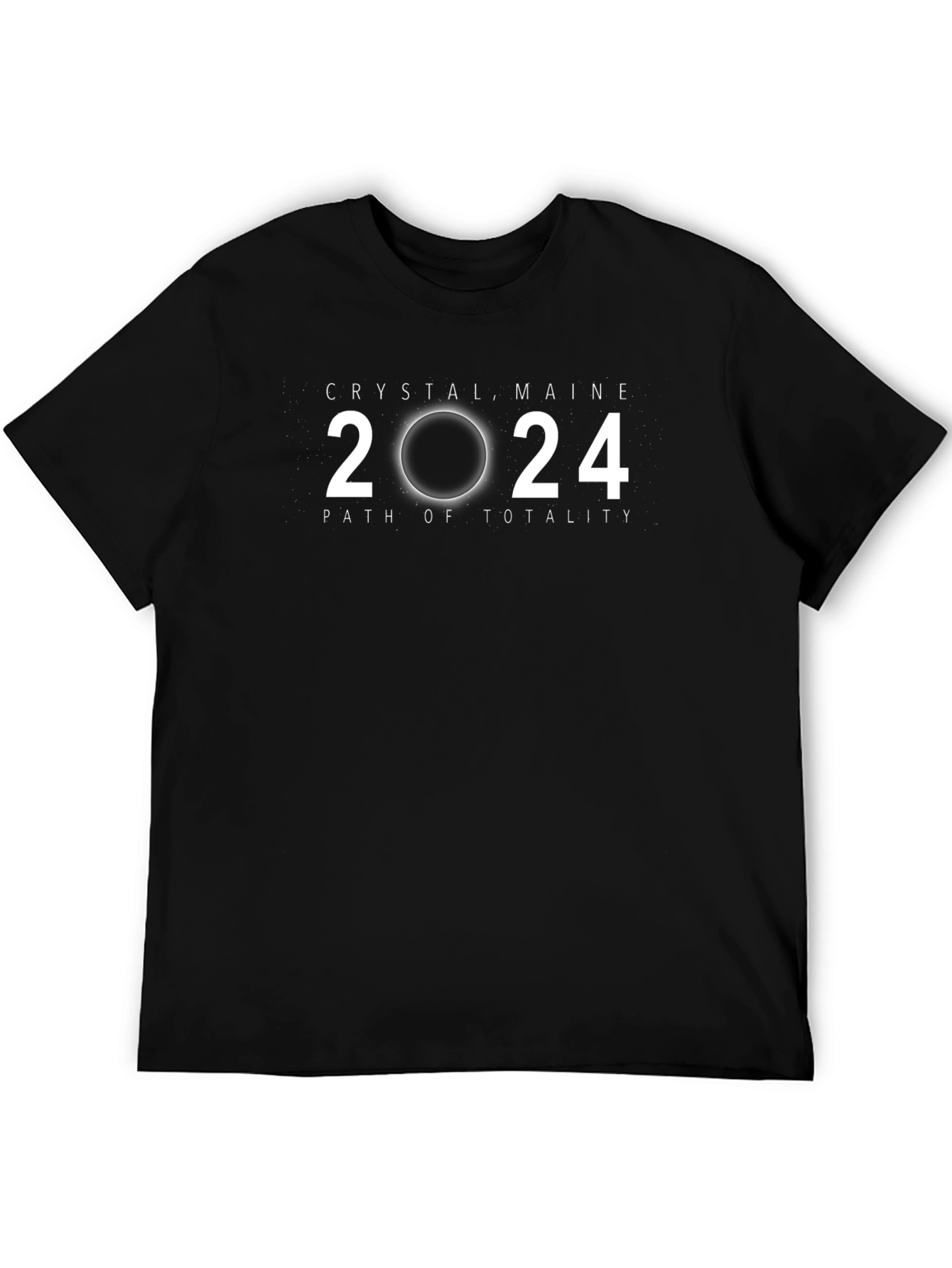 Crystal Maine 2024 Eclipse Path of Totality T-Shirt