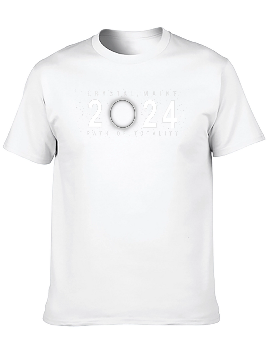 Crystal Maine 2024 Eclipse Path of Totality T-Shirt