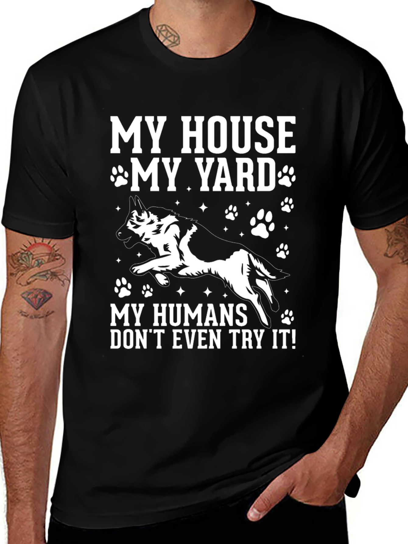 My House My Yard Dog Graphic Tee