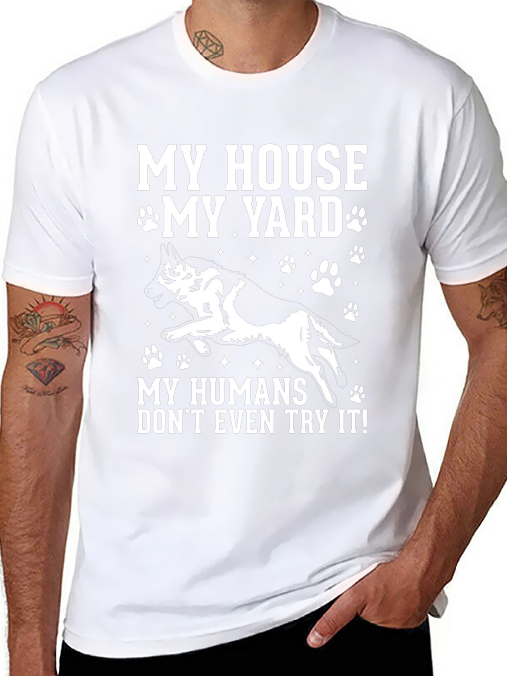 My House My Yard Dog Graphic Tee