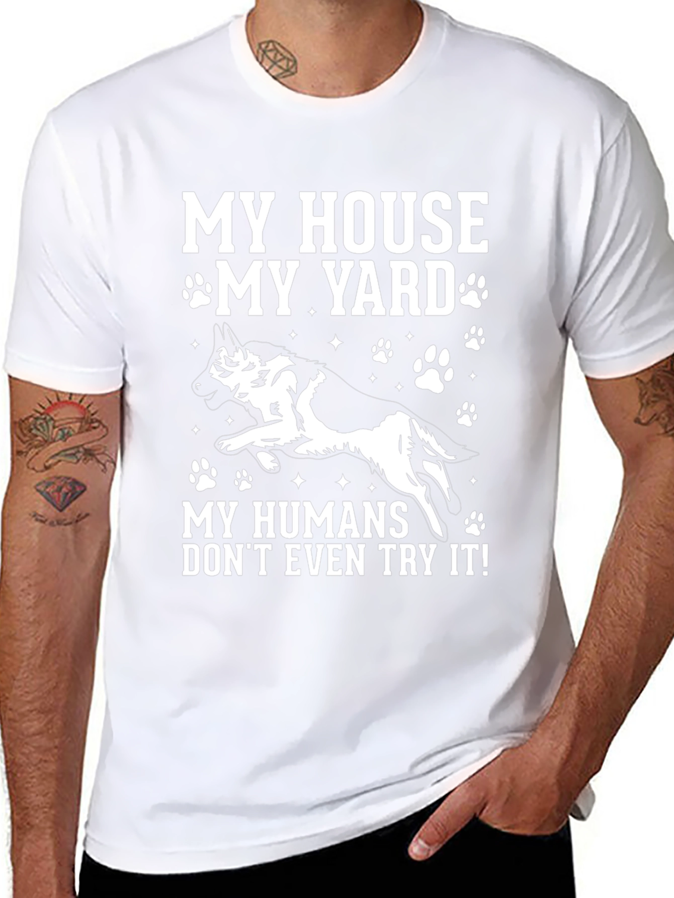 My House My Yard Dog Graphic Tee