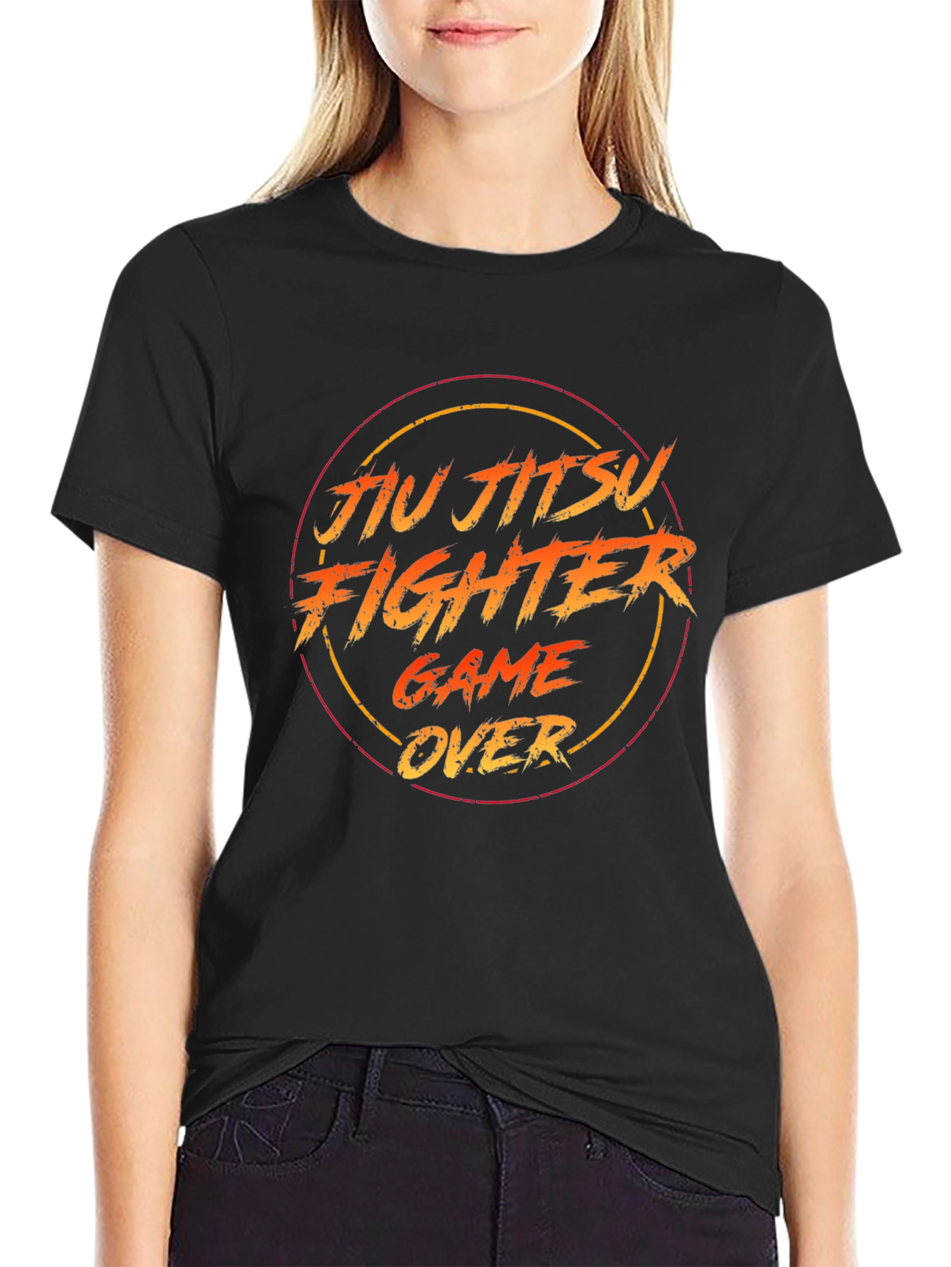 Jiu Jitsu Fighter Game Over T-Shirt