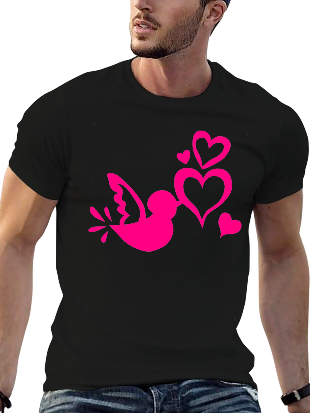Lovebird Graphic Tee - Black