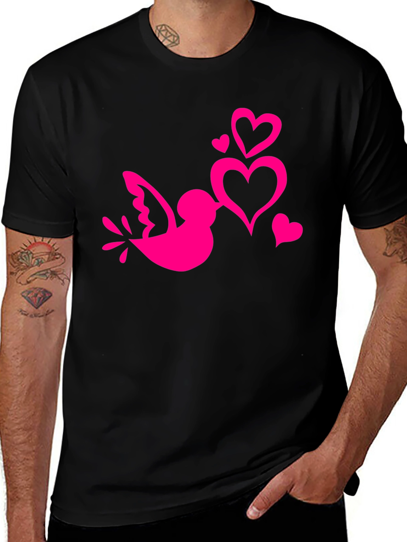 Lovebird Graphic Tee - Black
