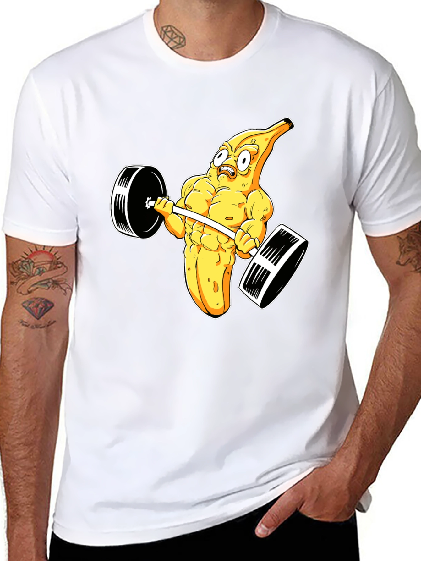 Workout Banana Graphic T-Shirt