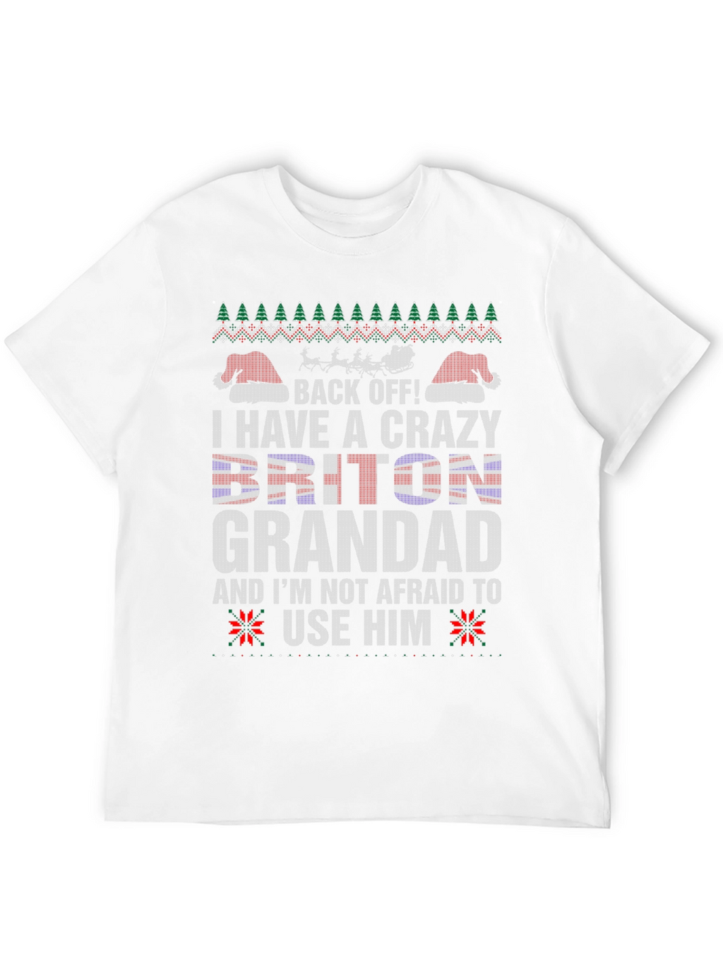 Crazy Briton Grandad Christmas T-Shirt