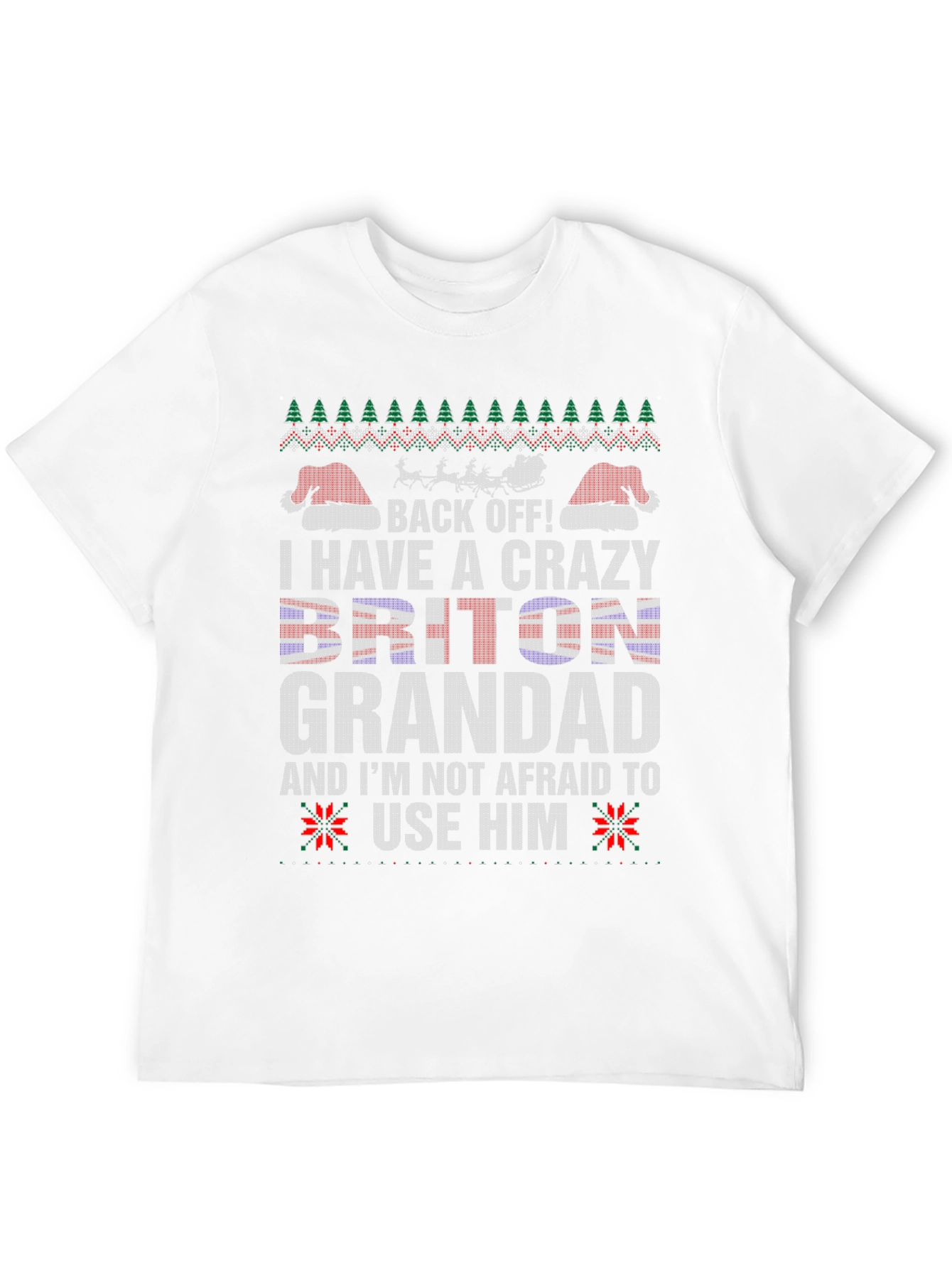 Crazy Briton Grandad Christmas T-Shirt