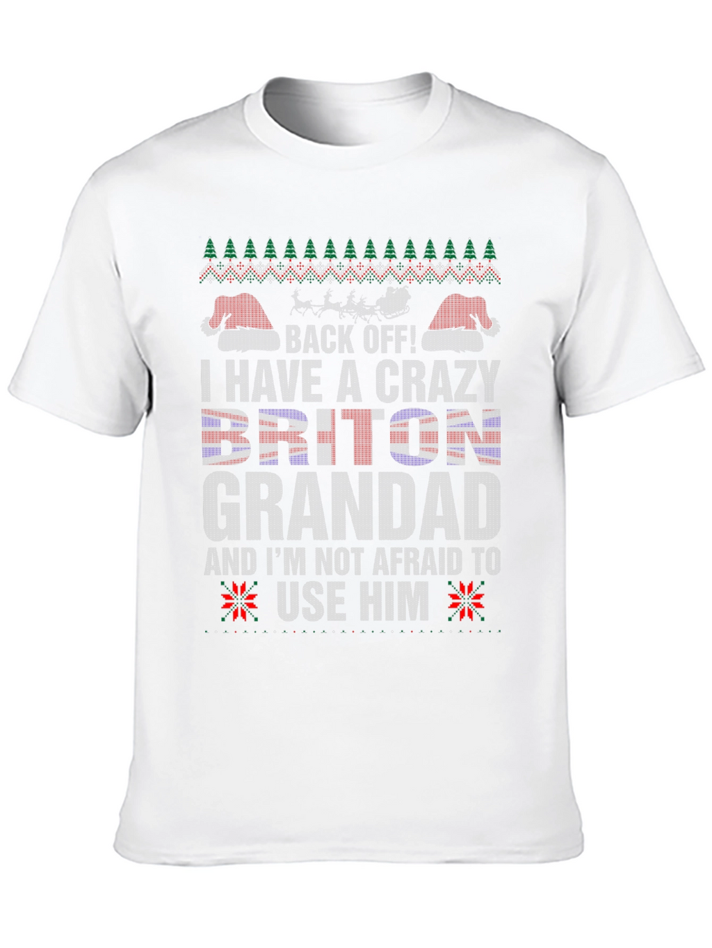 Crazy Briton Grandad Christmas T-Shirt