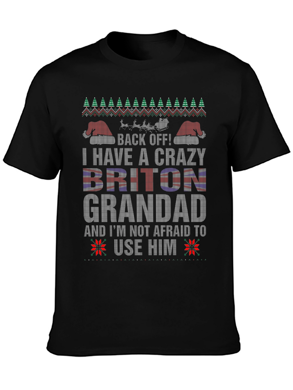 Crazy Briton Grandad Christmas T-Shirt