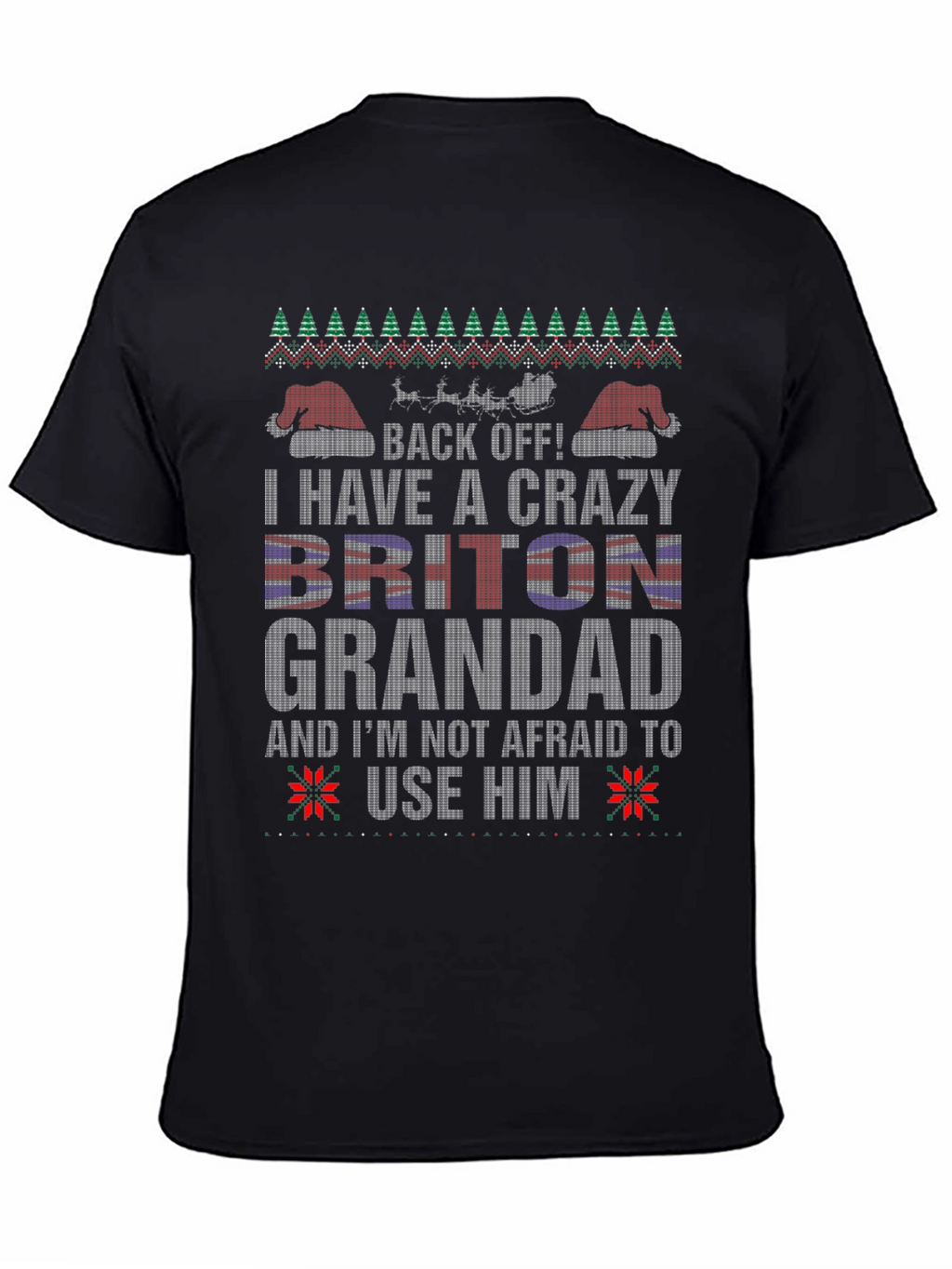Crazy Briton Grandad Christmas T-Shirt