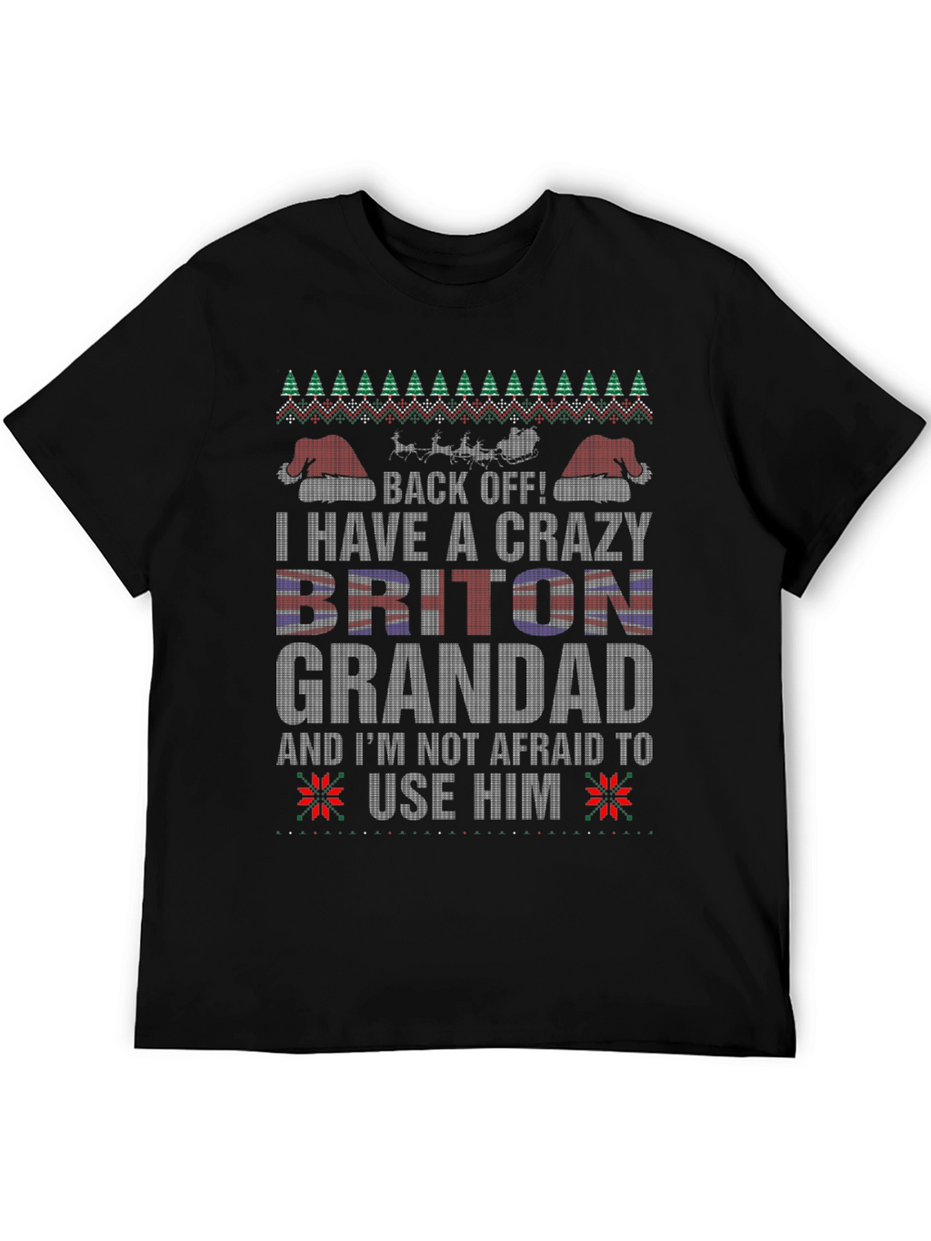 Crazy Briton Grandad Christmas T-Shirt