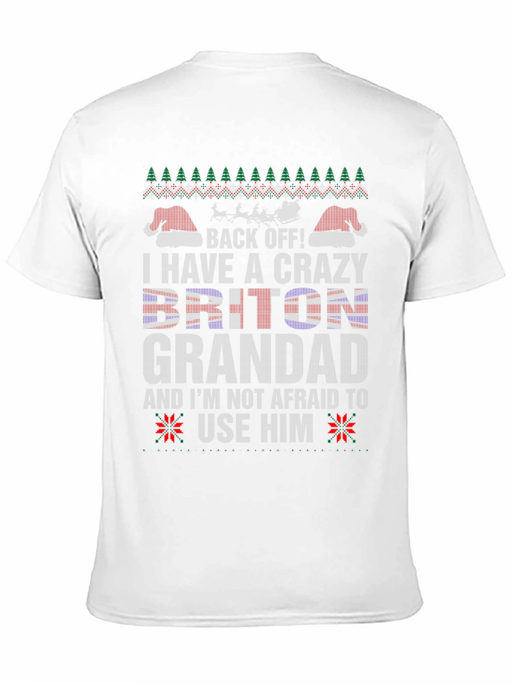 Crazy Briton Grandad Christmas T-Shirt