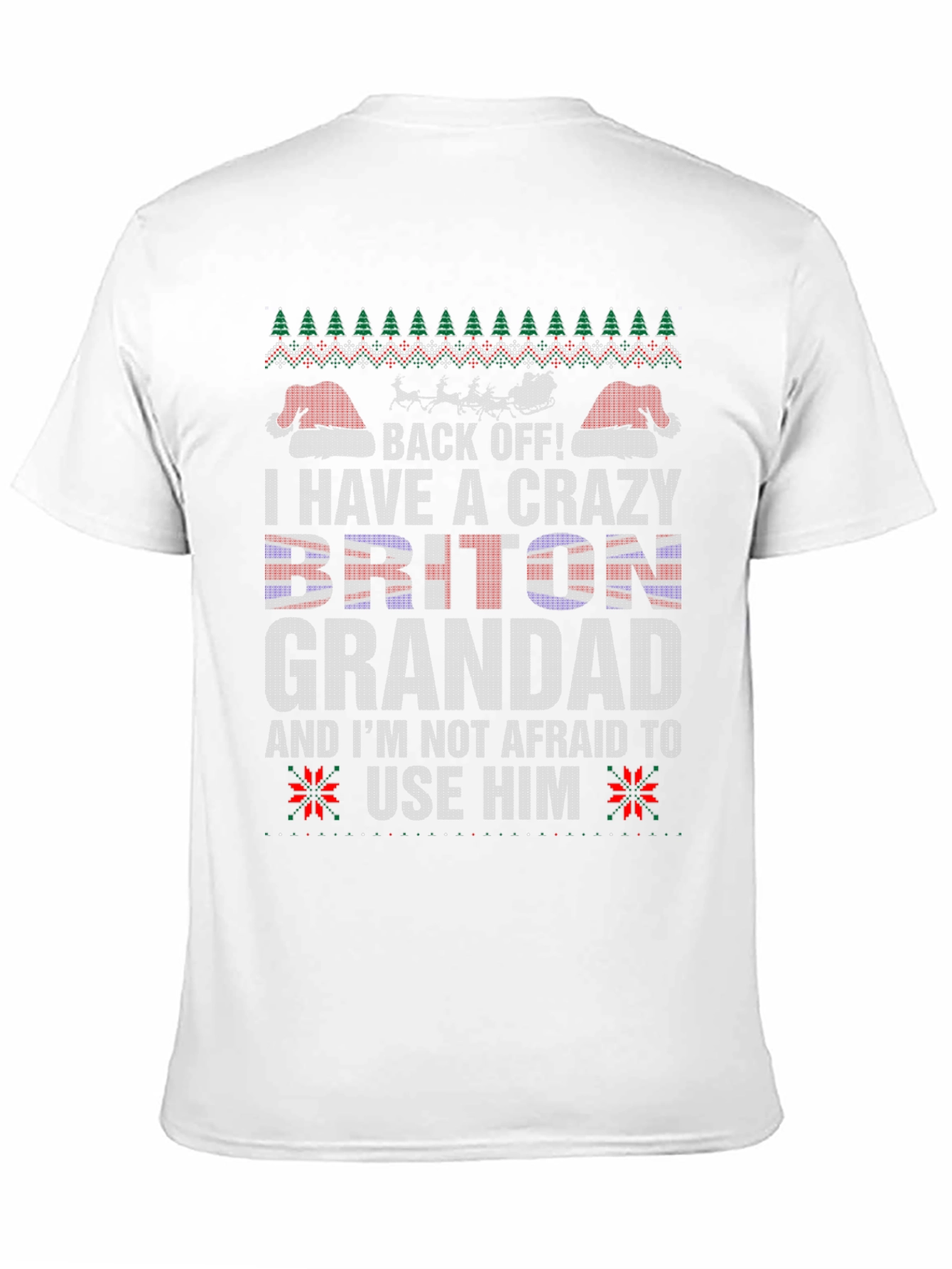 Crazy Briton Grandad Christmas T-Shirt