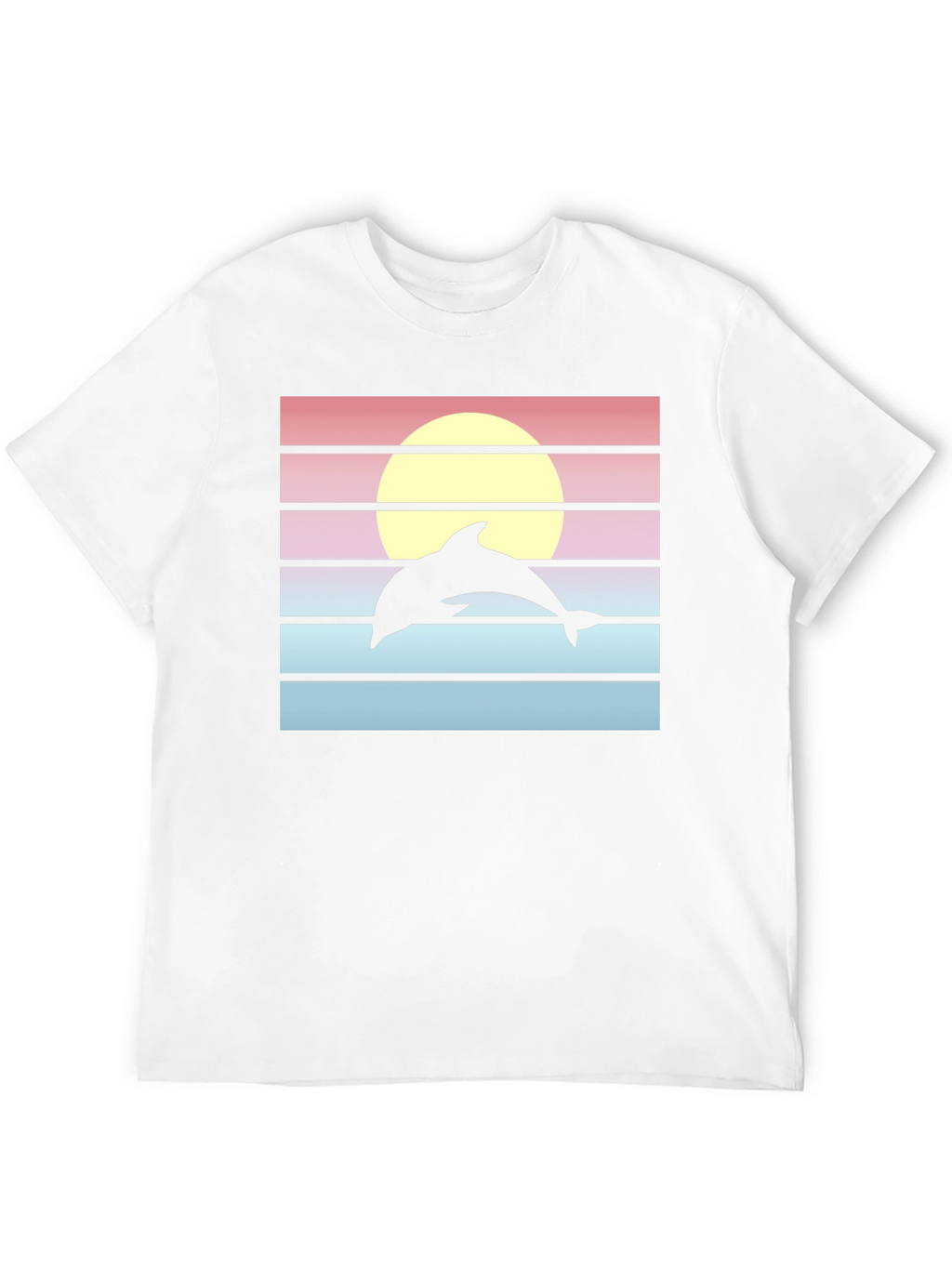 Retro Dolphin Sunset Graphic Tee