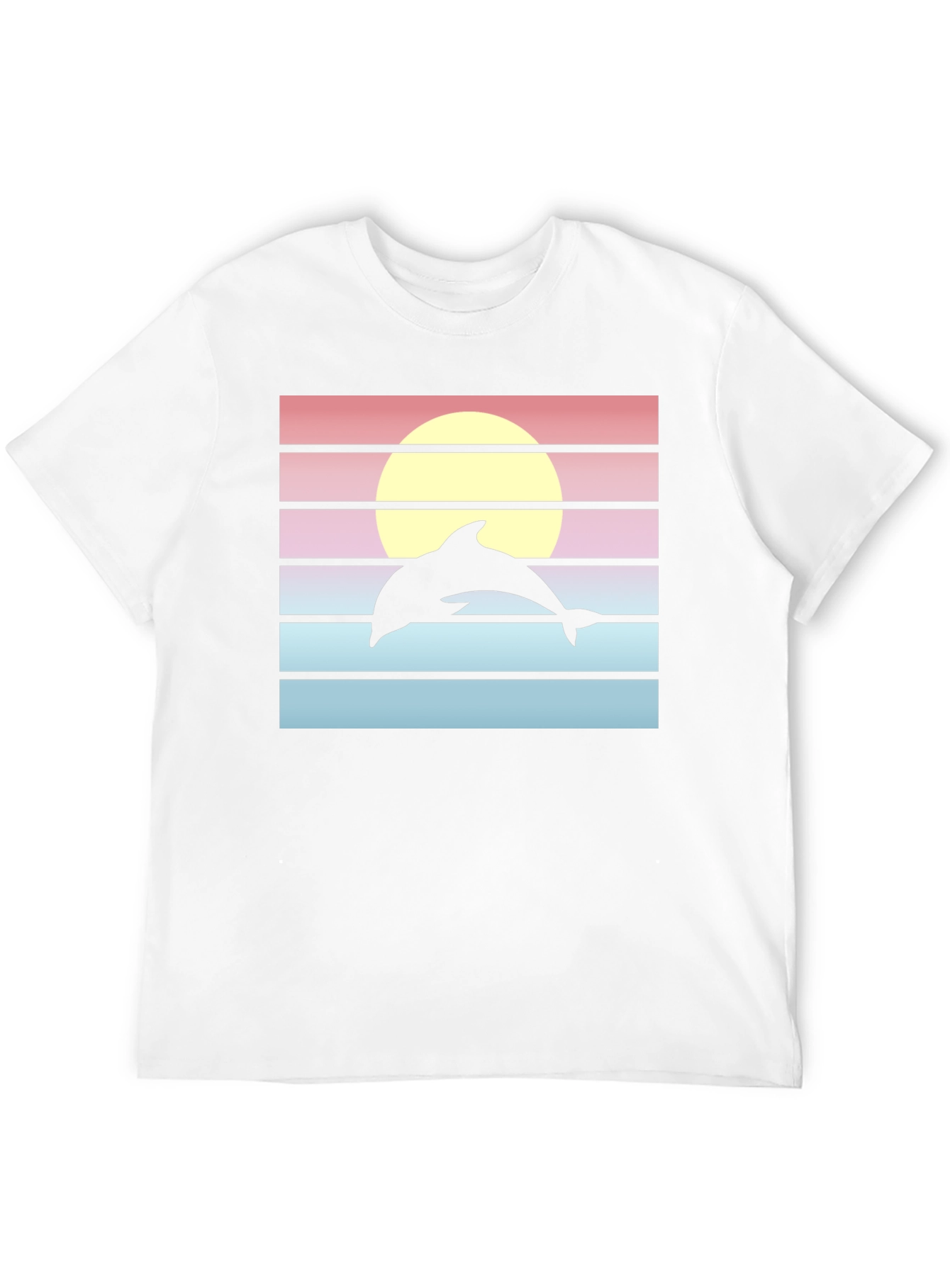 Retro Dolphin Sunset Graphic Tee