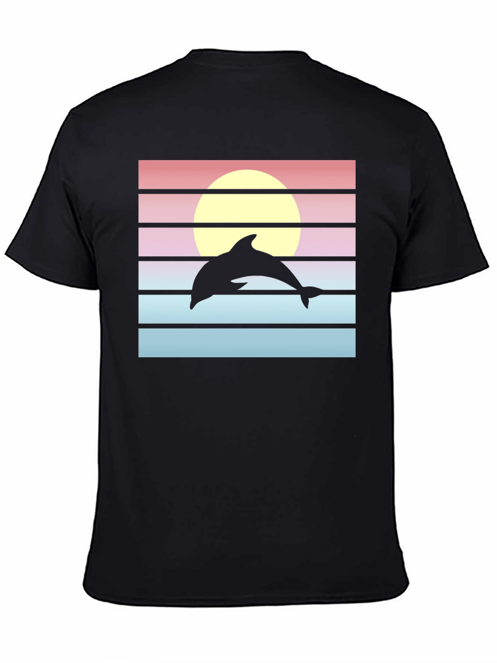 Retro Dolphin Sunset Graphic Tee