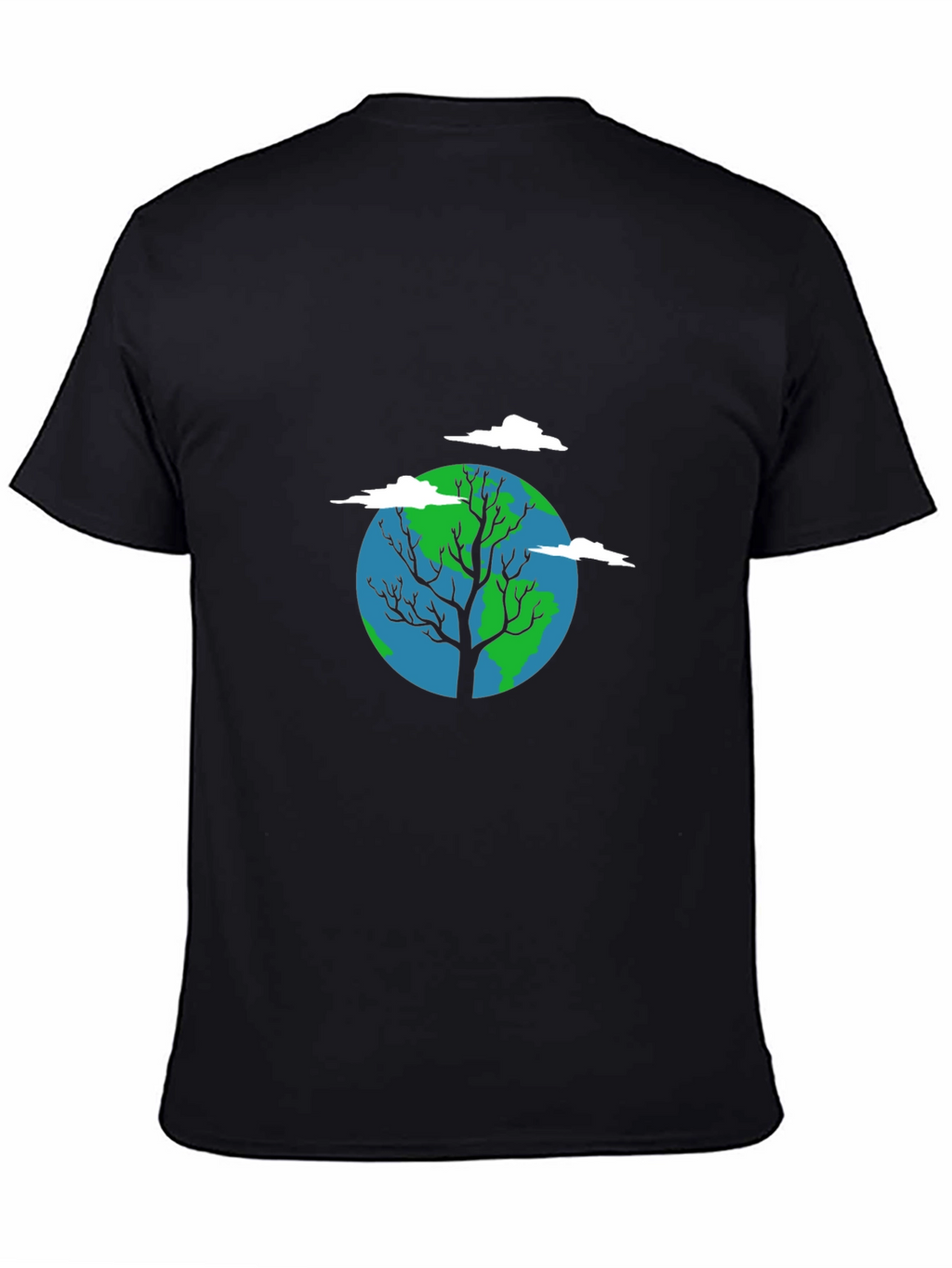 Earth Tree Graphic Tee - Black Cotton Blend