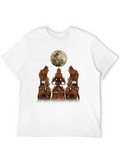 Dog Moon Howl T-Shirt - Black