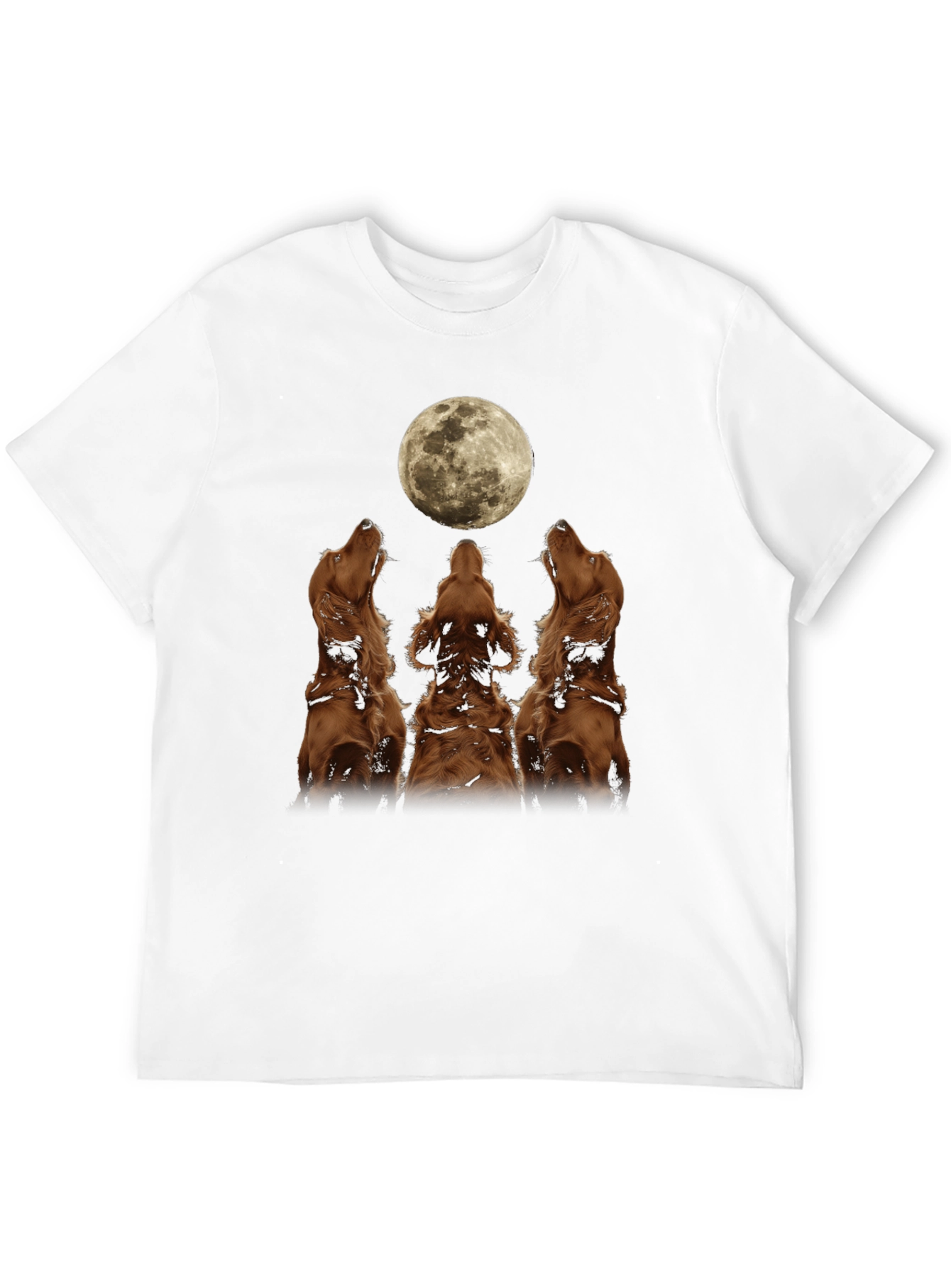 Dog Moon Howl T-Shirt - Black