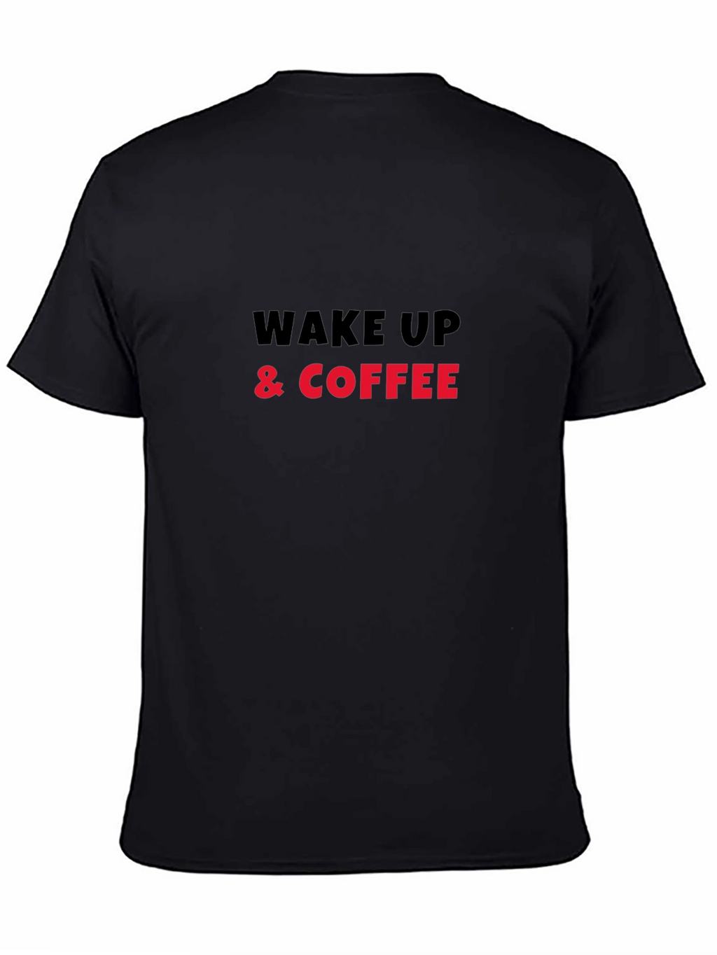 Wake Up & Coffee Graphic Tee - Black