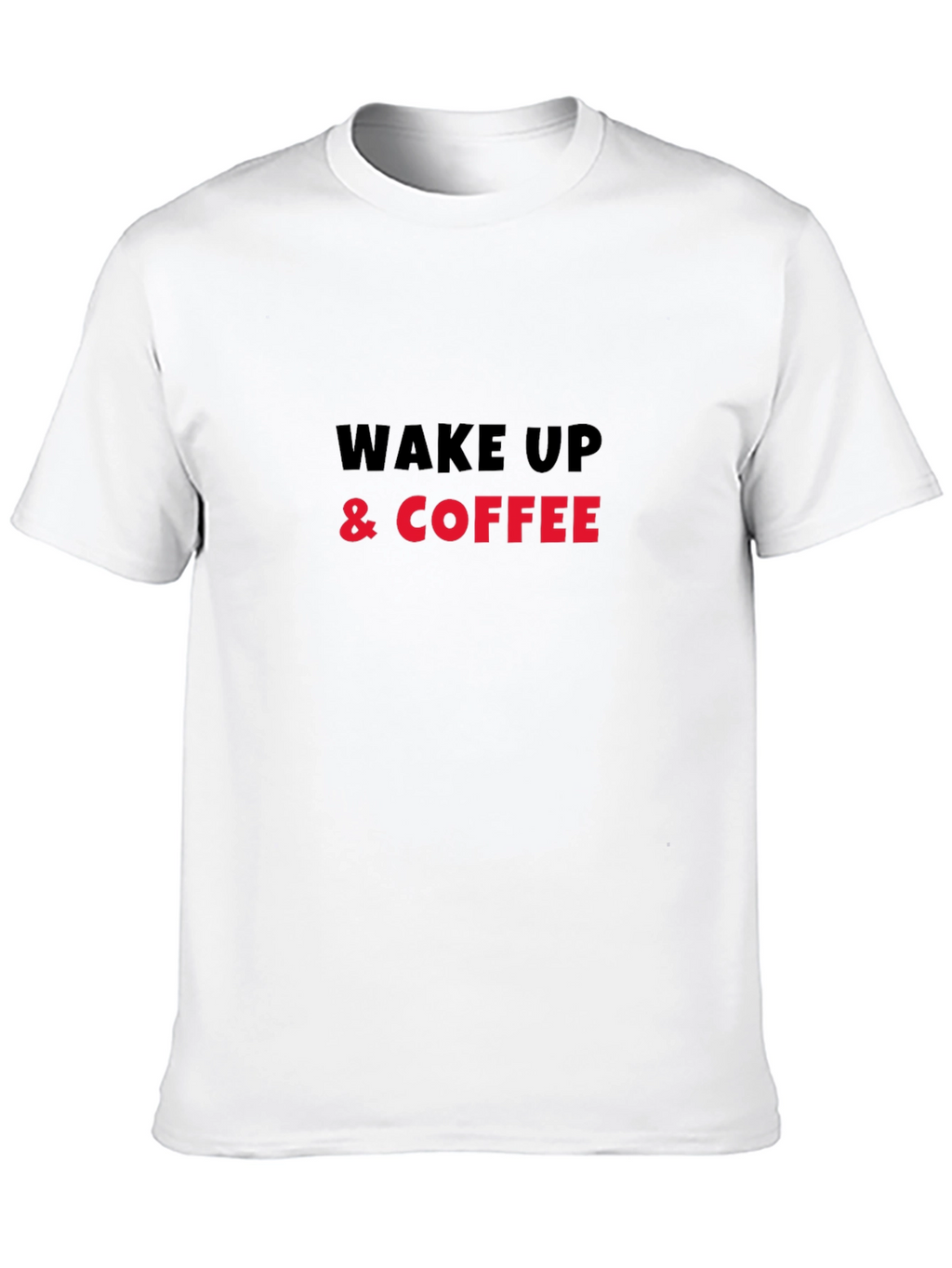 Wake Up & Coffee Graphic Tee - Black