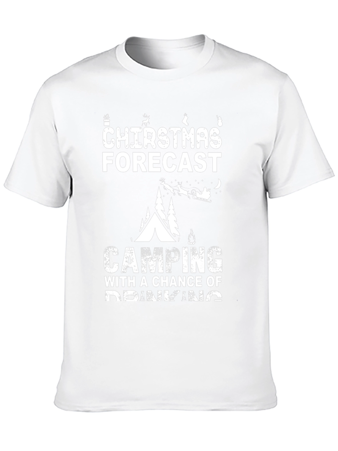 Christmas Camping Forecast T-Shirt