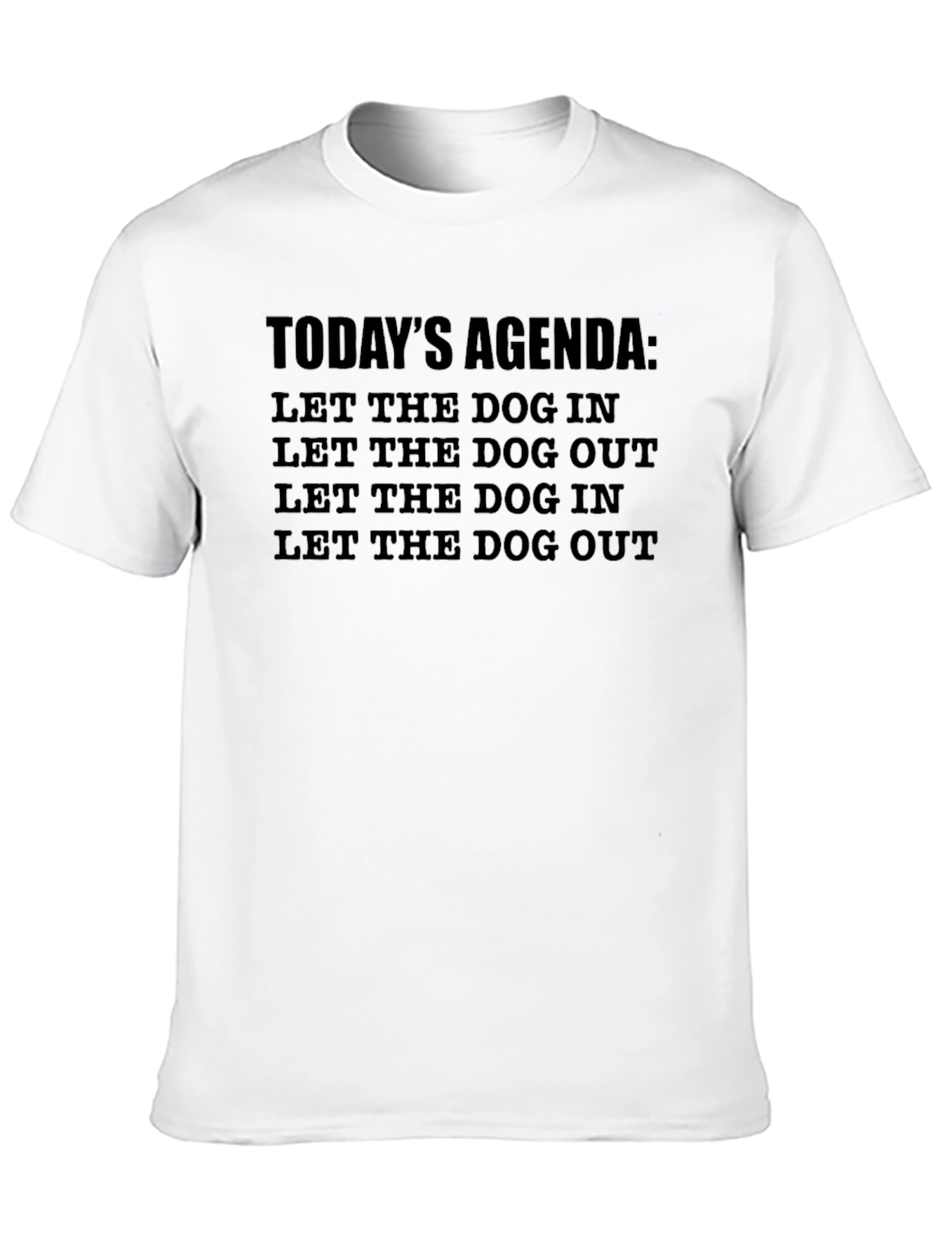 Dog Lovers Agenda T-Shirt - Pet Owner Tee