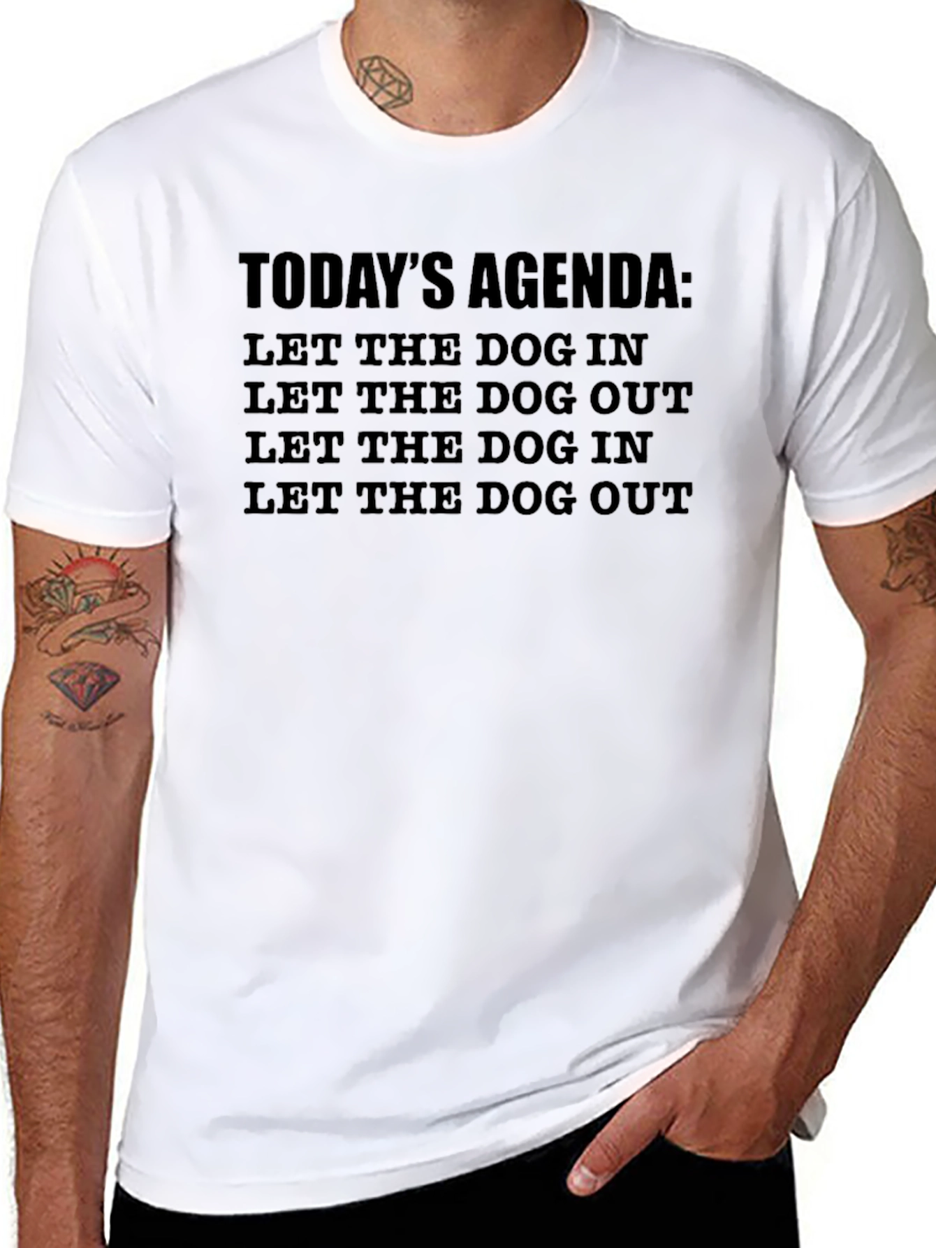 Dog Lovers Agenda T-Shirt - Pet Owner Tee