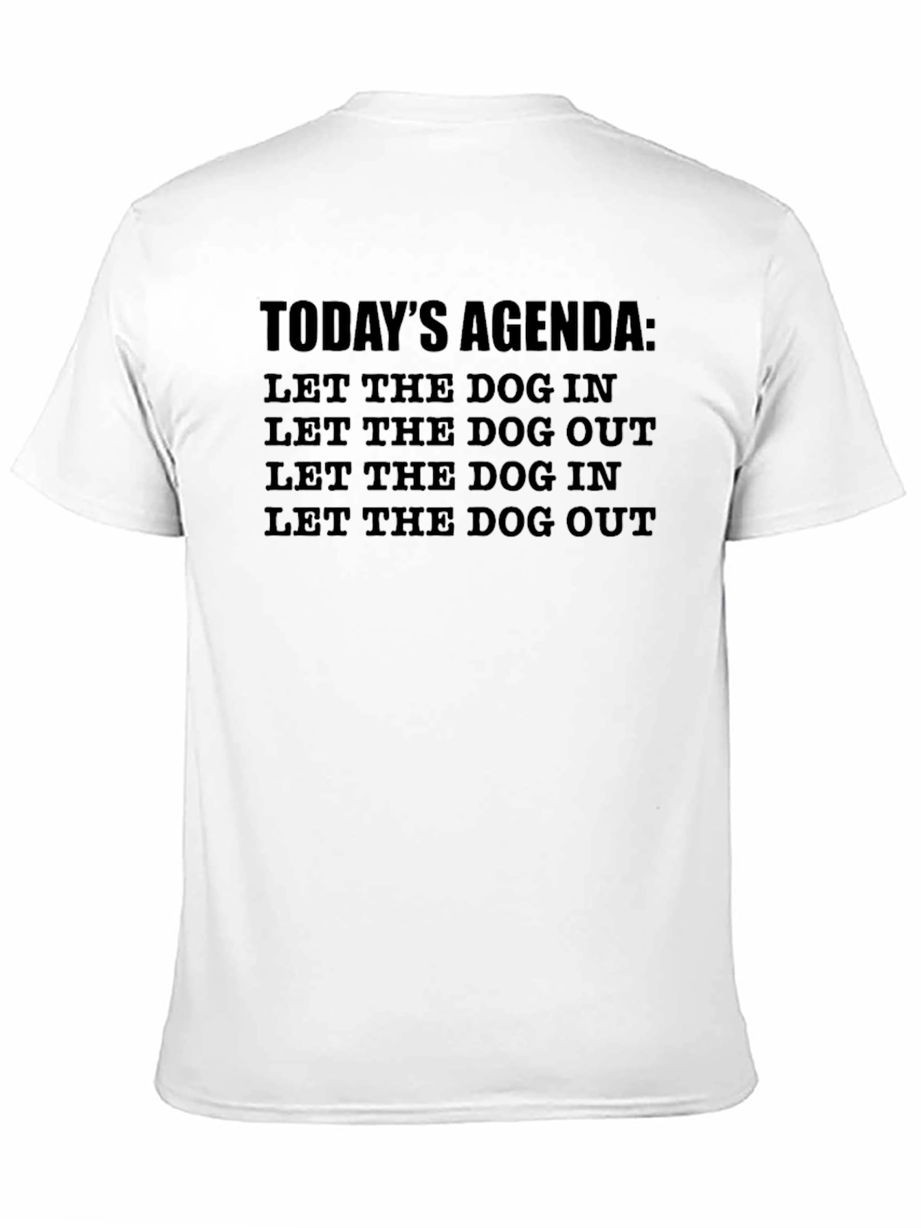 Dog Lovers Agenda T-Shirt - Pet Owner Tee
