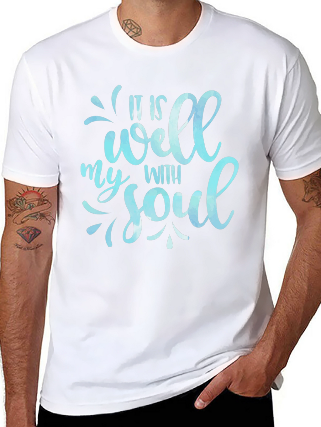 It Is Well With My Soul Black T-Shirt