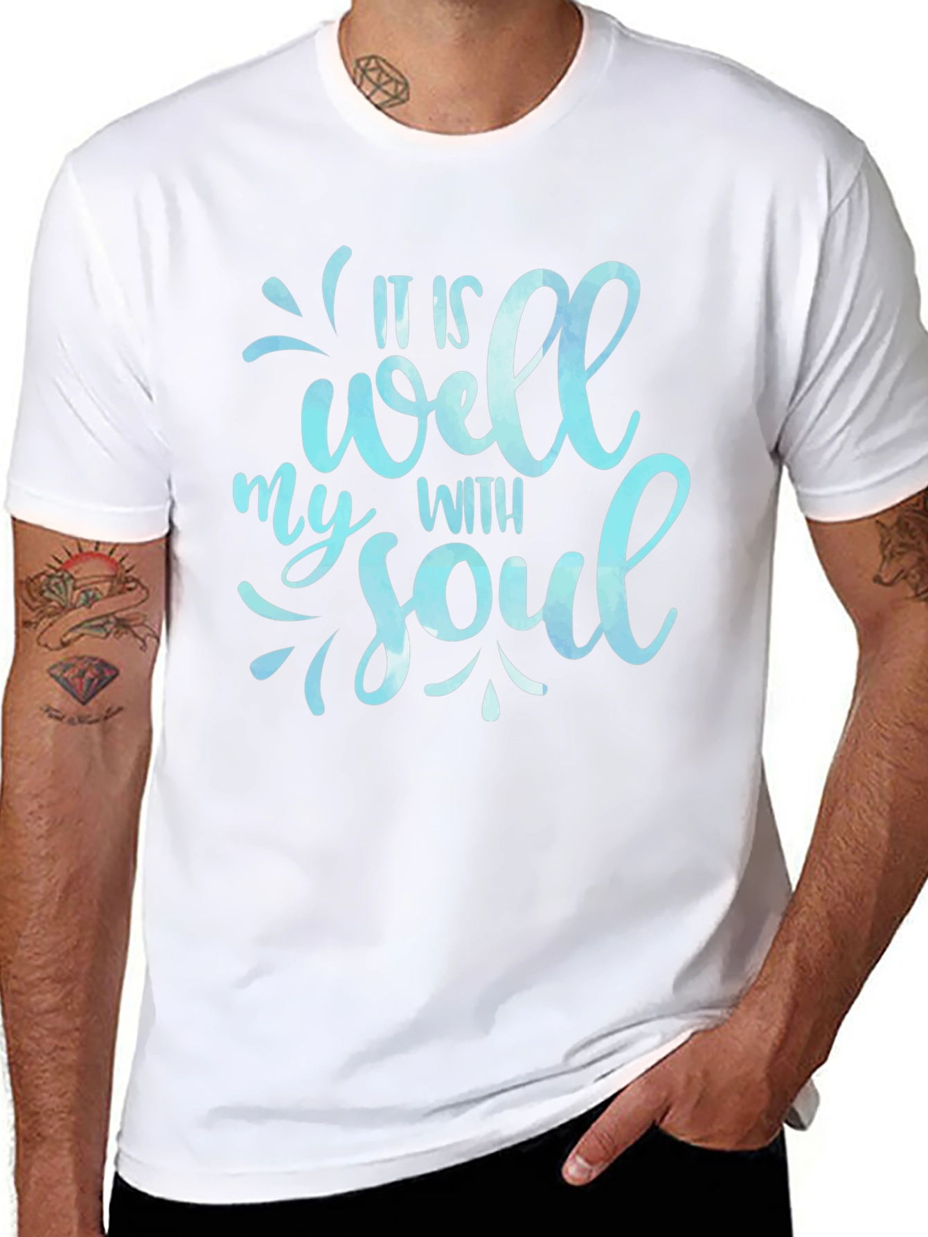 It Is Well With My Soul Black T-Shirt