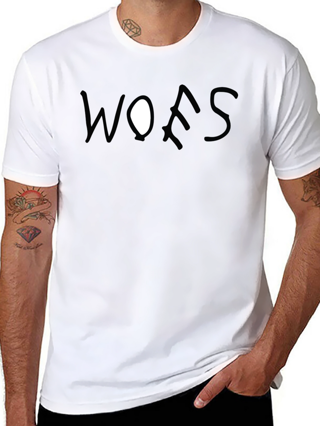 WOES Black Graphic Tee Casual Style