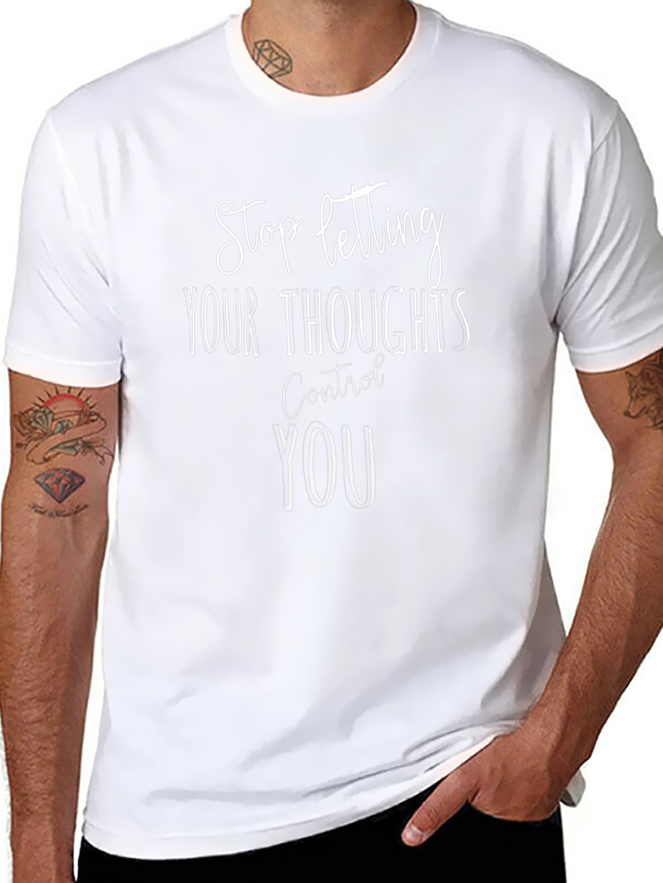Motivational T-Shirt: Stop Letting Thoughts Control You