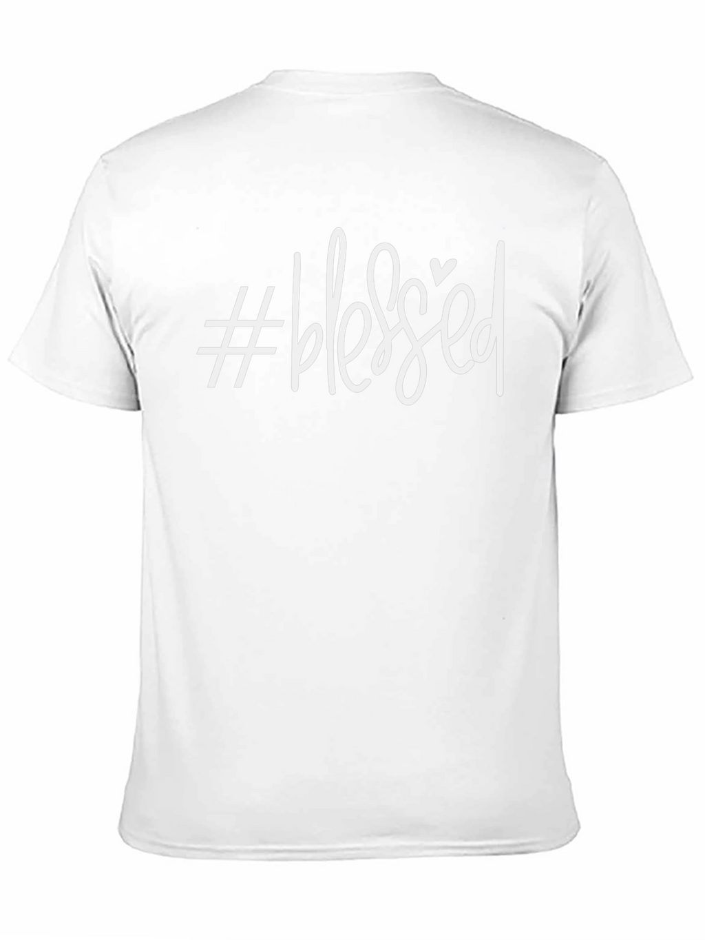 #Blessed Graphic Tee - Trendy Casual Shirt