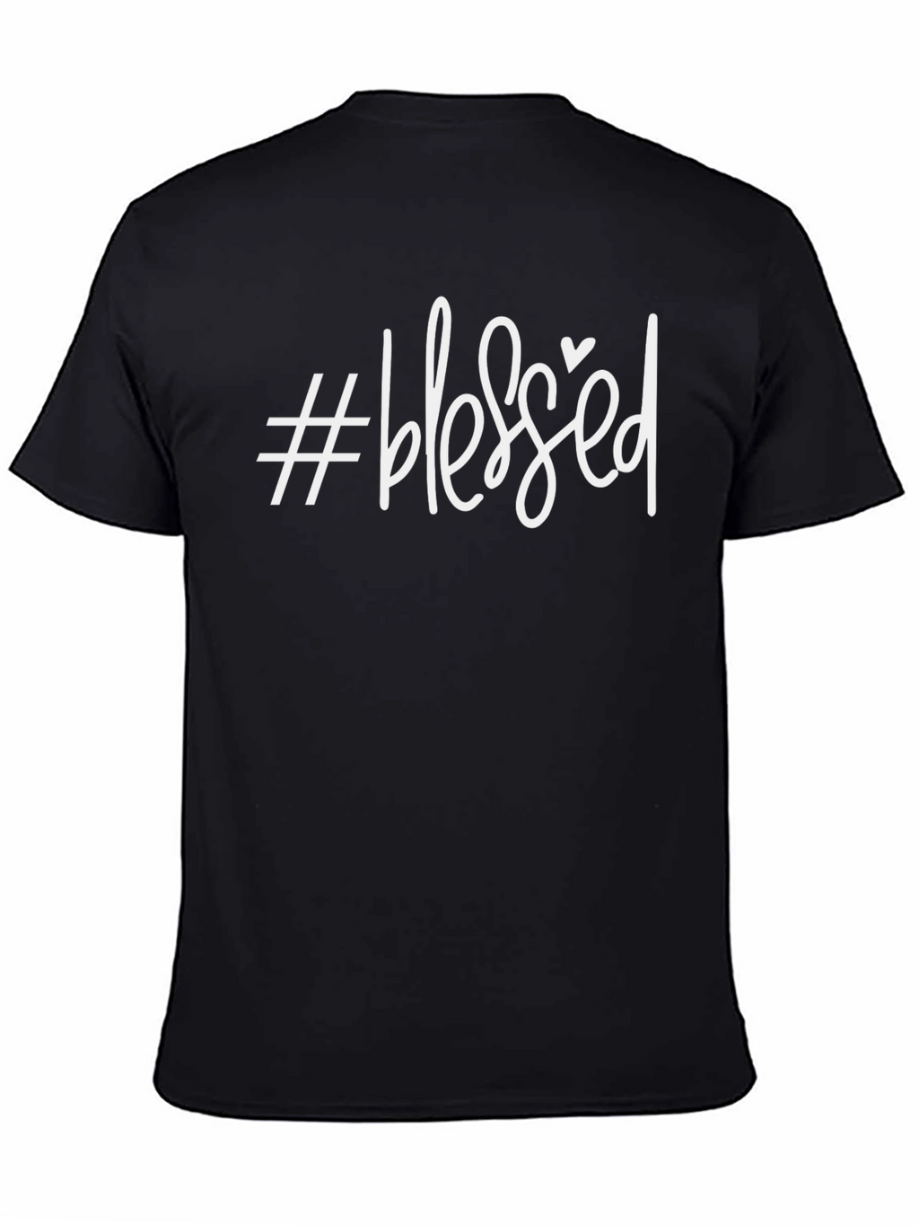 #Blessed Graphic Tee - Trendy Casual Shirt