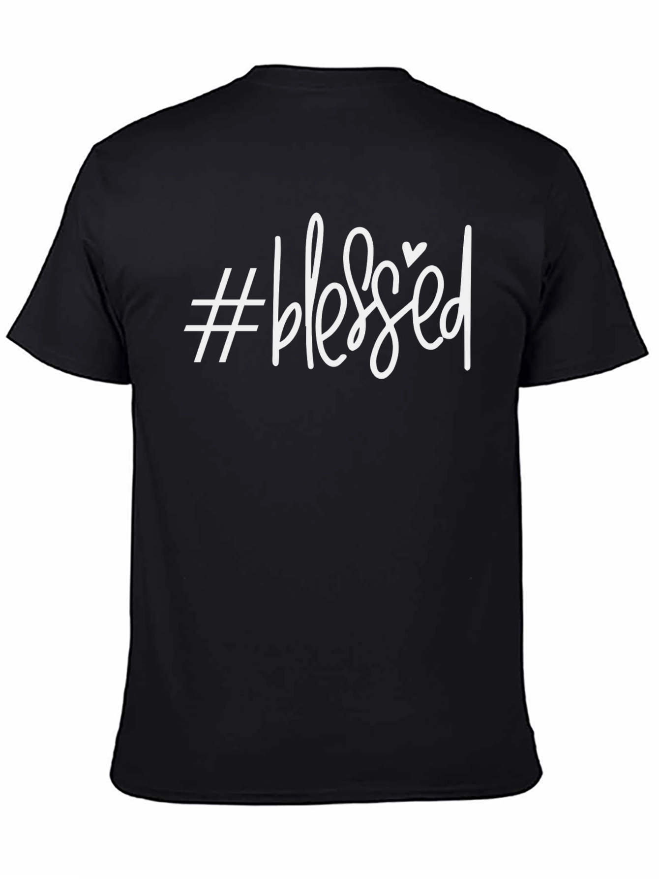 #Blessed Graphic Tee - Trendy Casual Shirt