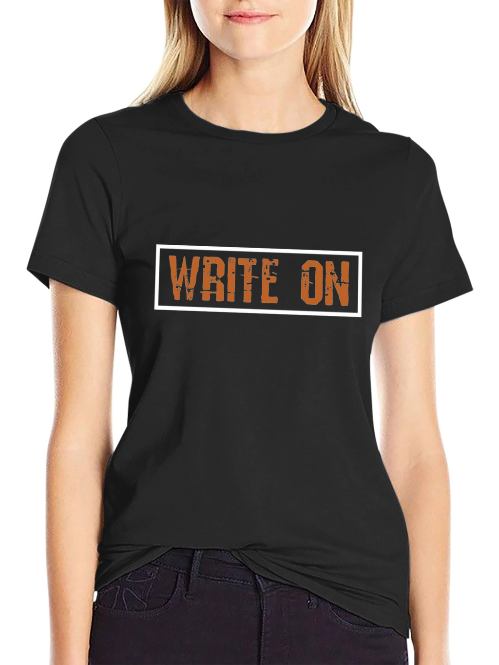 Write On Graphic Tee - Black Casual T-Shirt