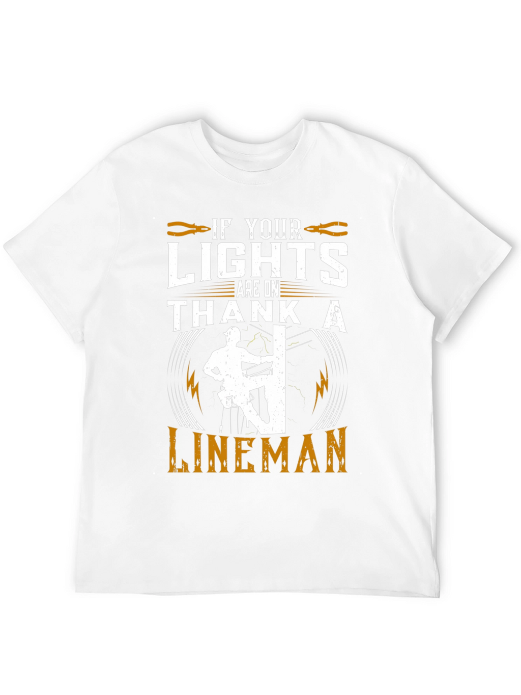Lineman Tribute Graphic Tee - Electrical Worker Pride