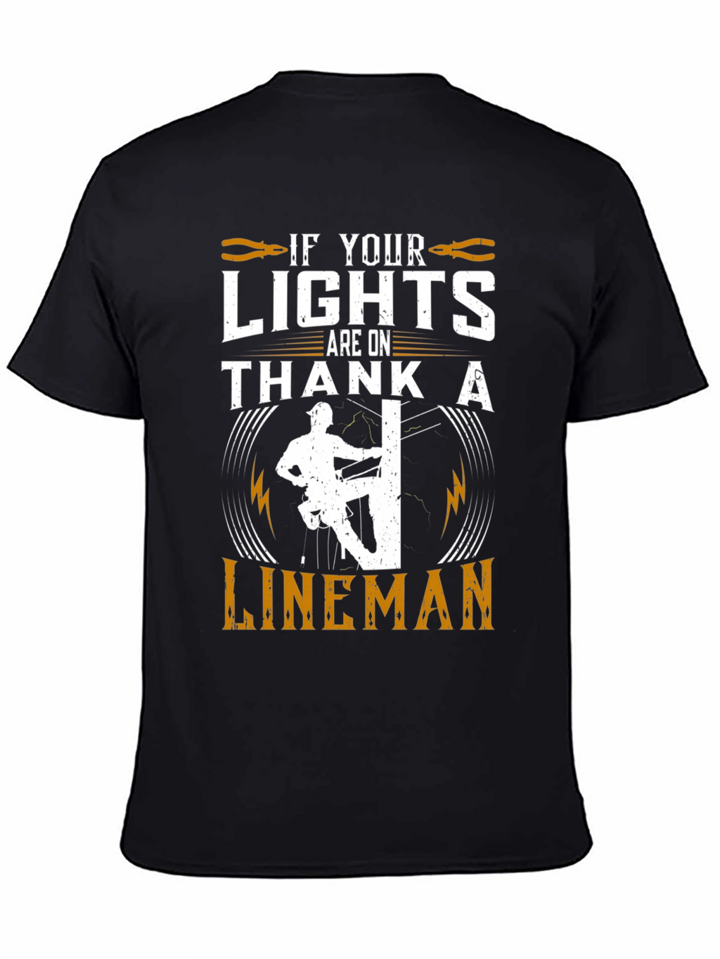 Lineman Tribute Graphic Tee - Electrical Worker Pride