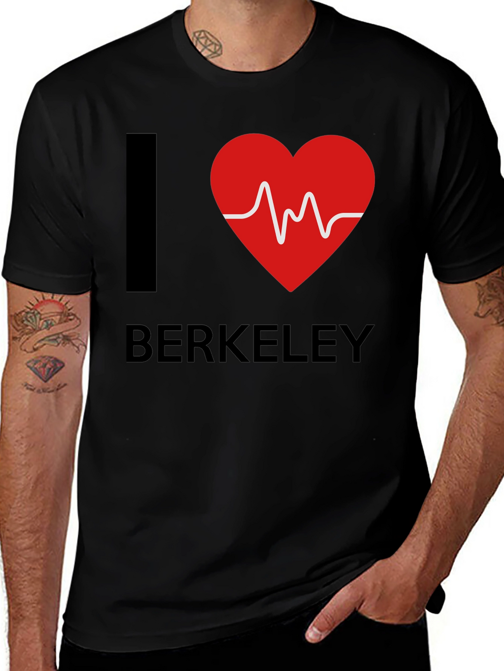 I Heart Berkeley T-Shirt - Classic Black Tee