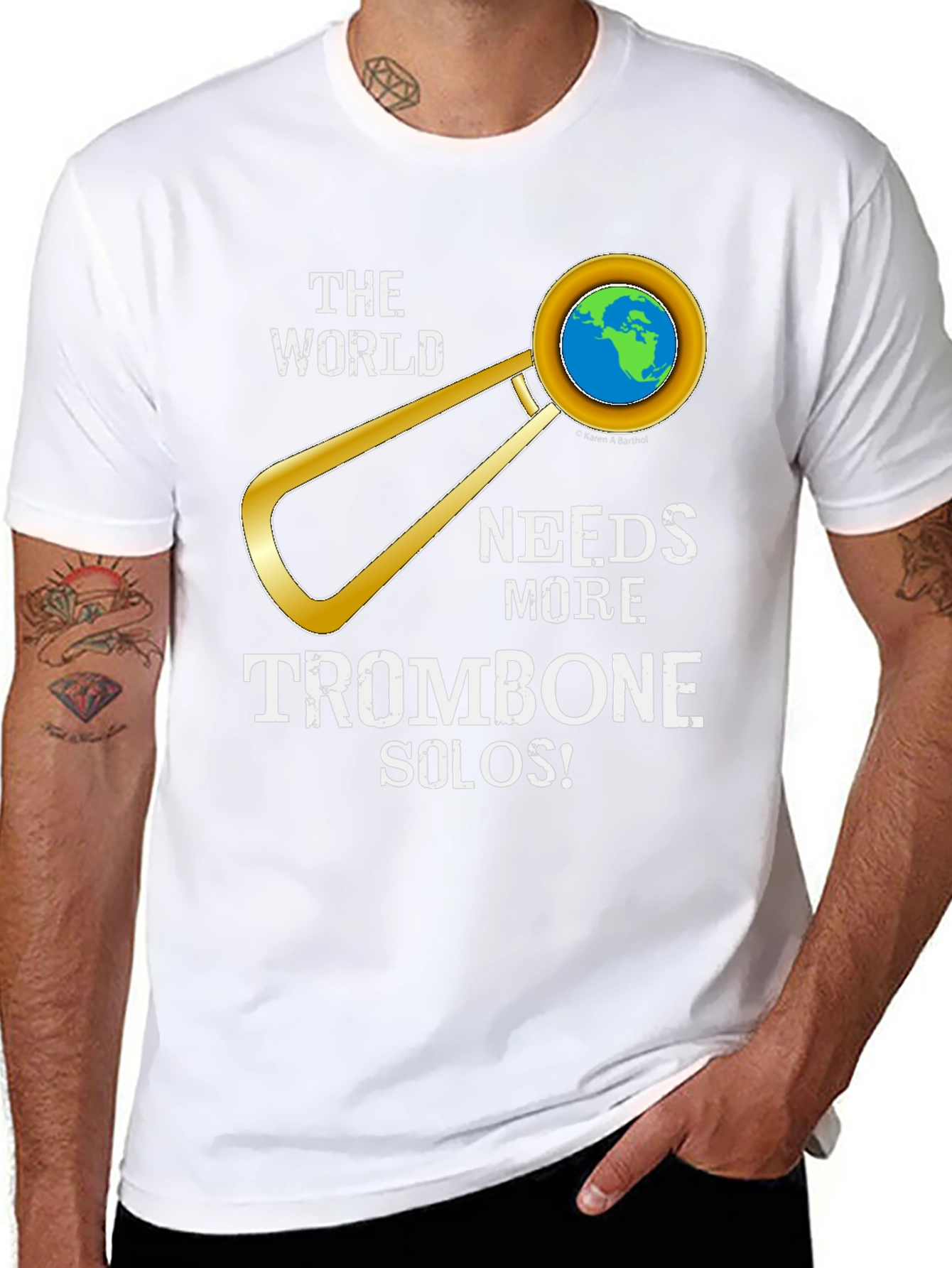 The World Needs More Trombone Solos T-Shirt